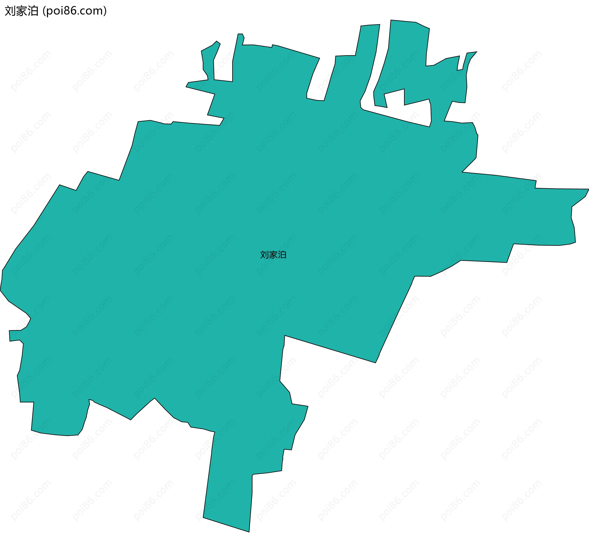 刘家泊边界地图