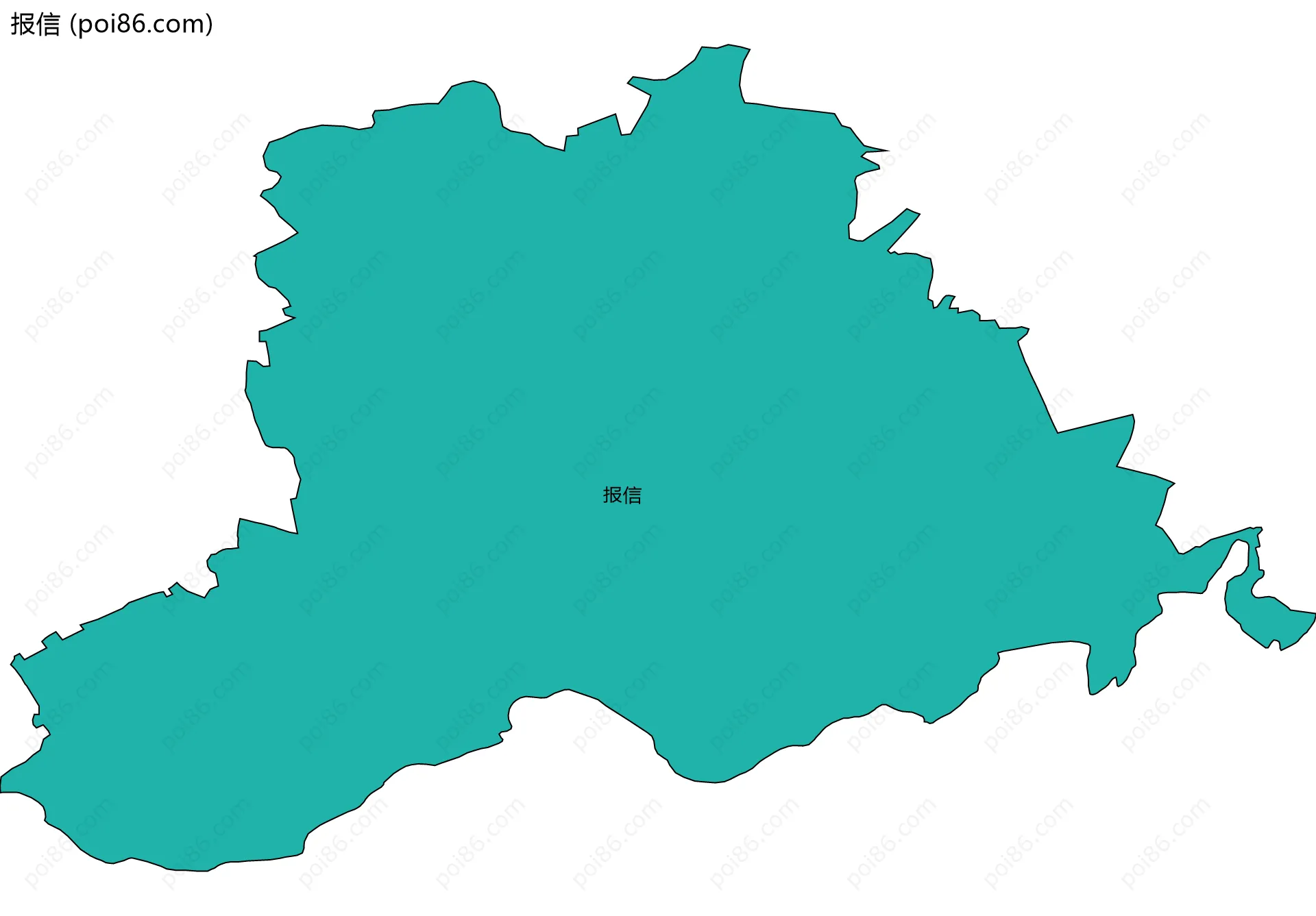 报信边界地图