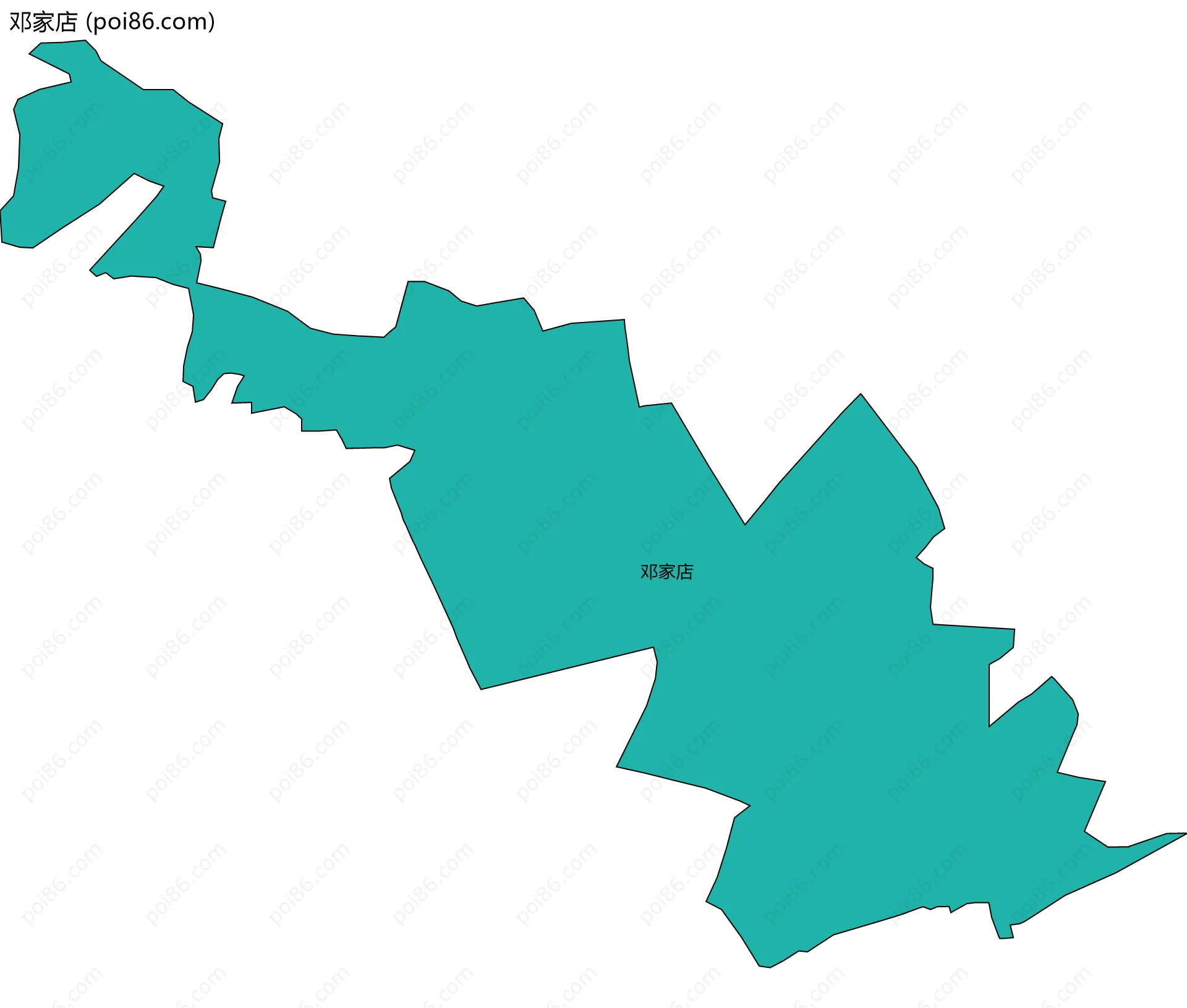 邓家店边界地图
