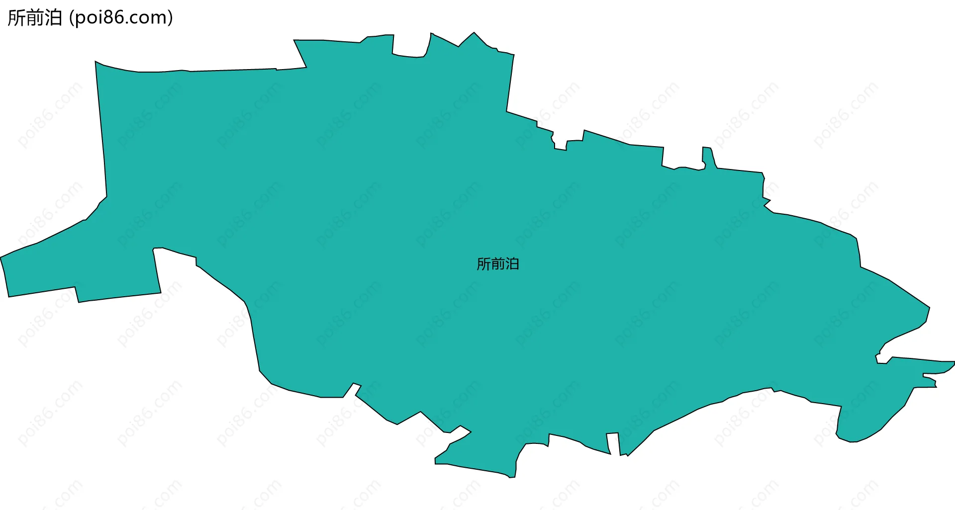 所前泊边界地图