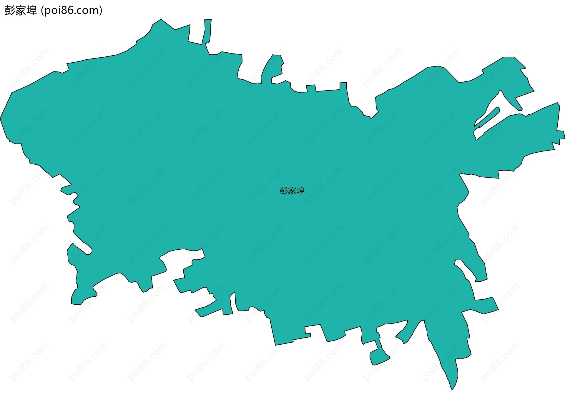 彭家埠边界地图