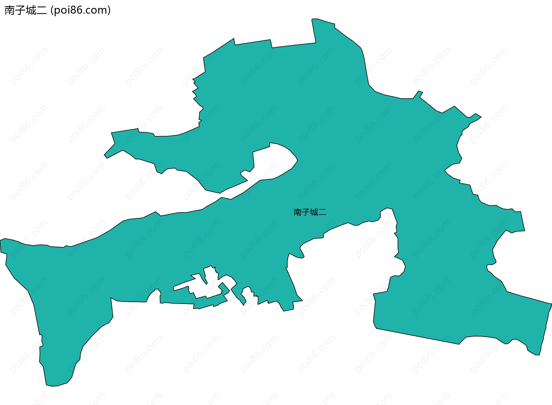 南子城二边界地图