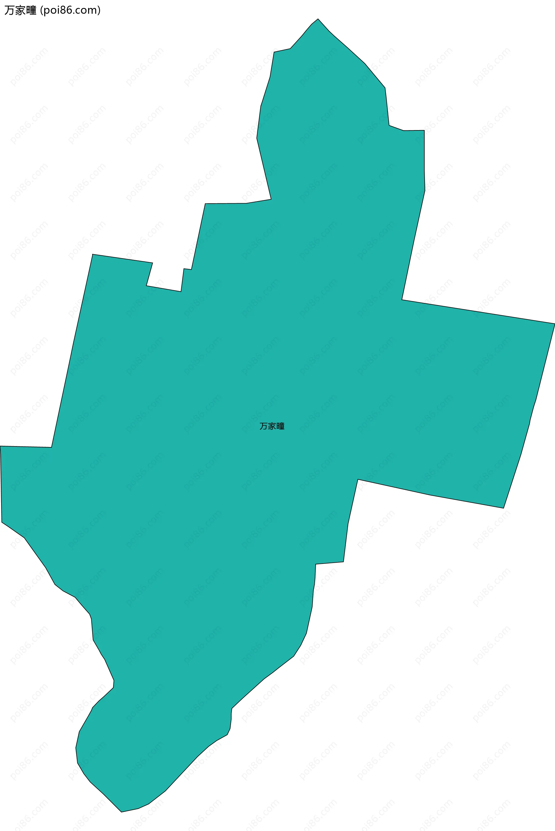 万家疃边界地图