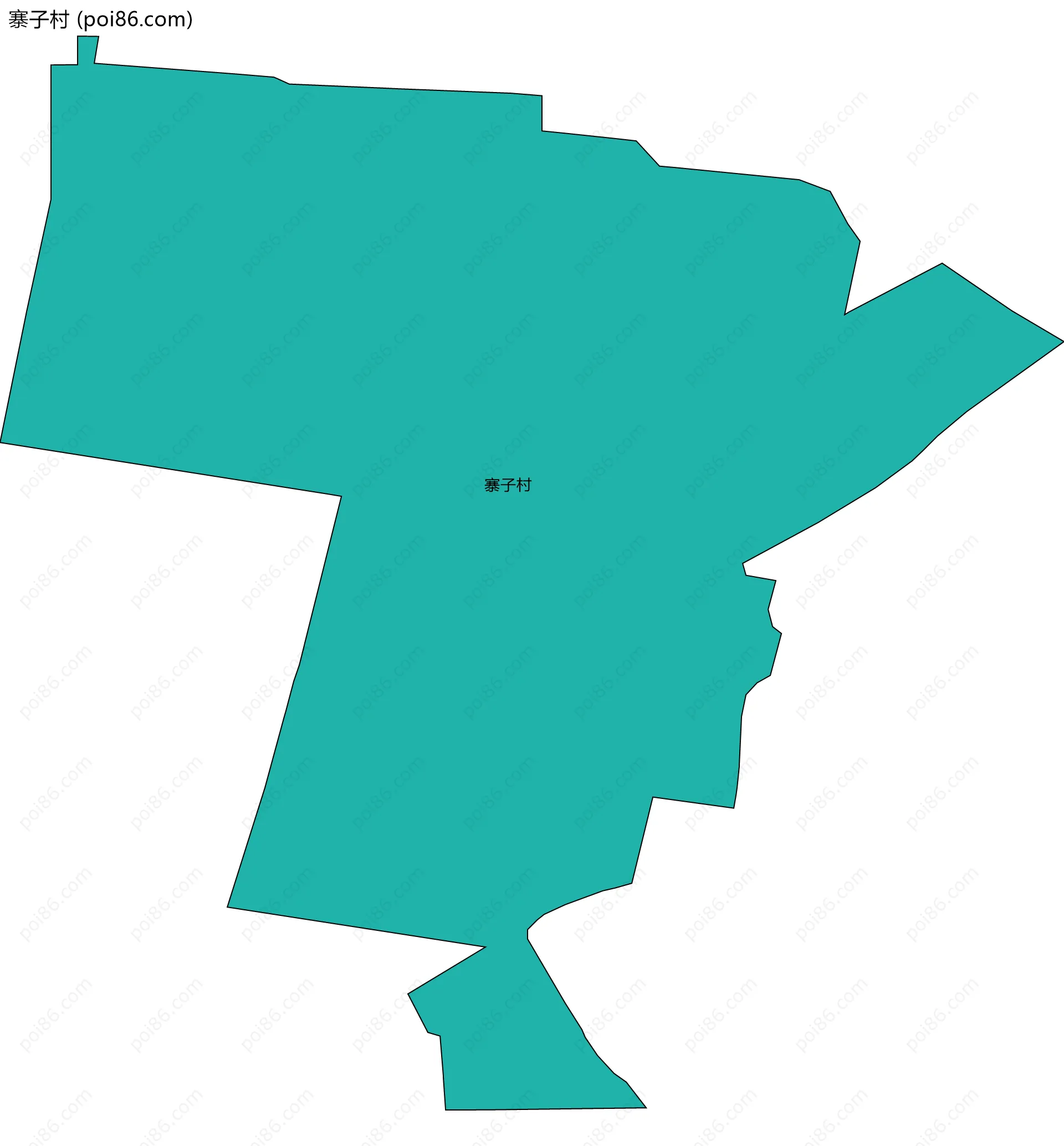 寨子村边界地图