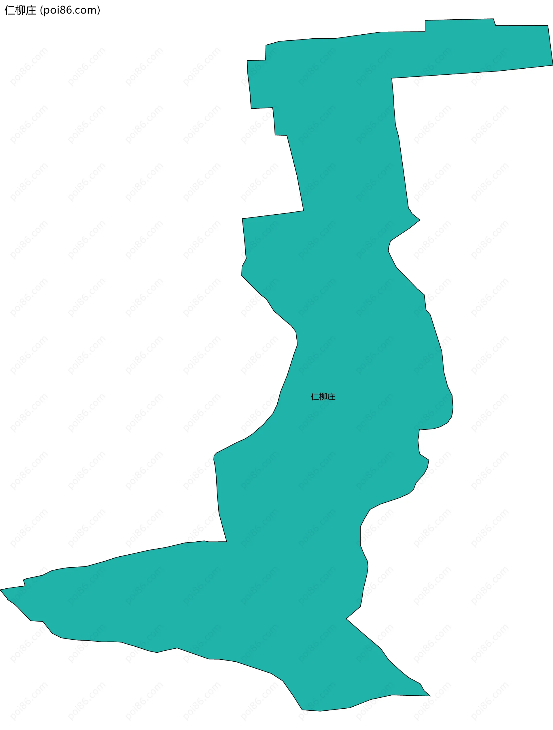 仁柳庄边界地图