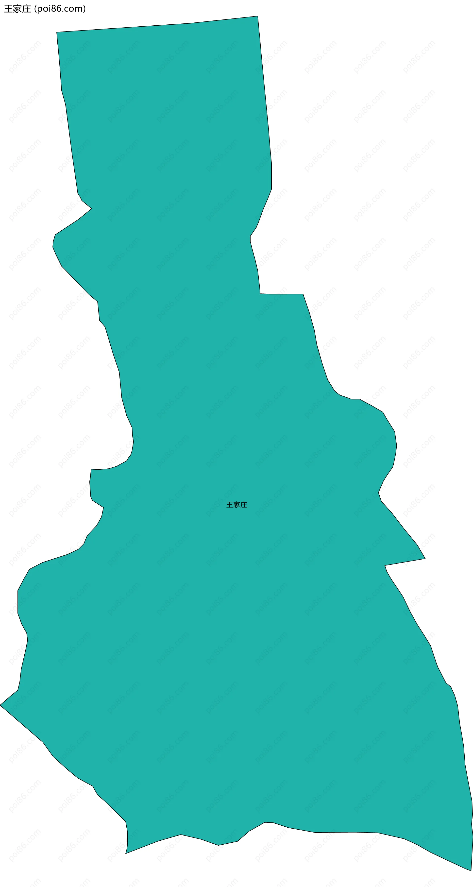 王家庄边界地图