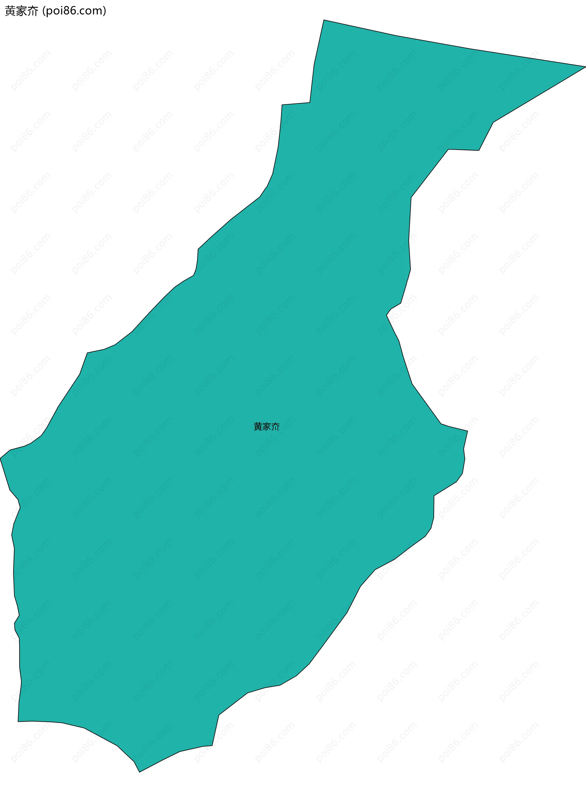 黄家夼边界地图