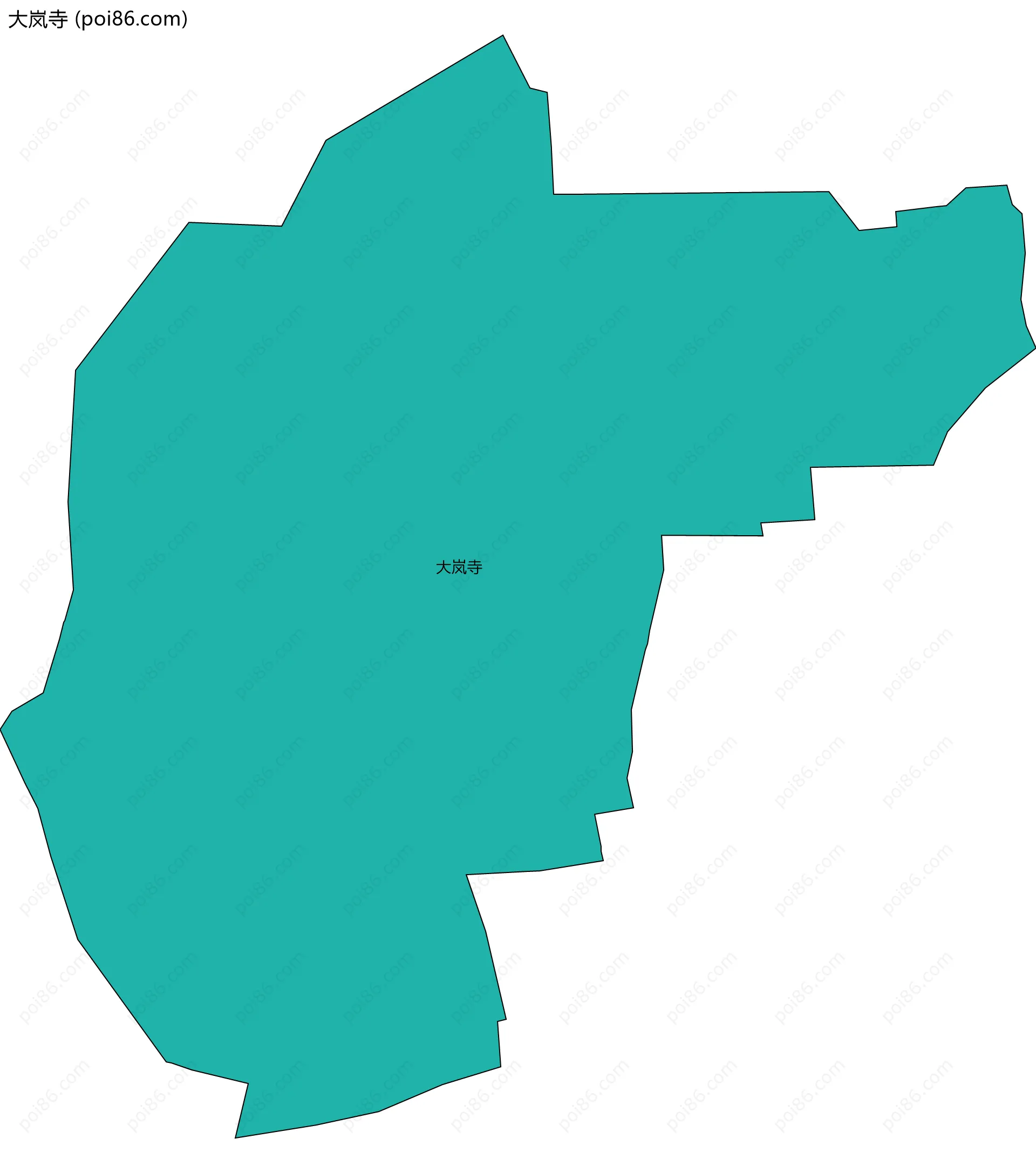 大岚寺边界地图