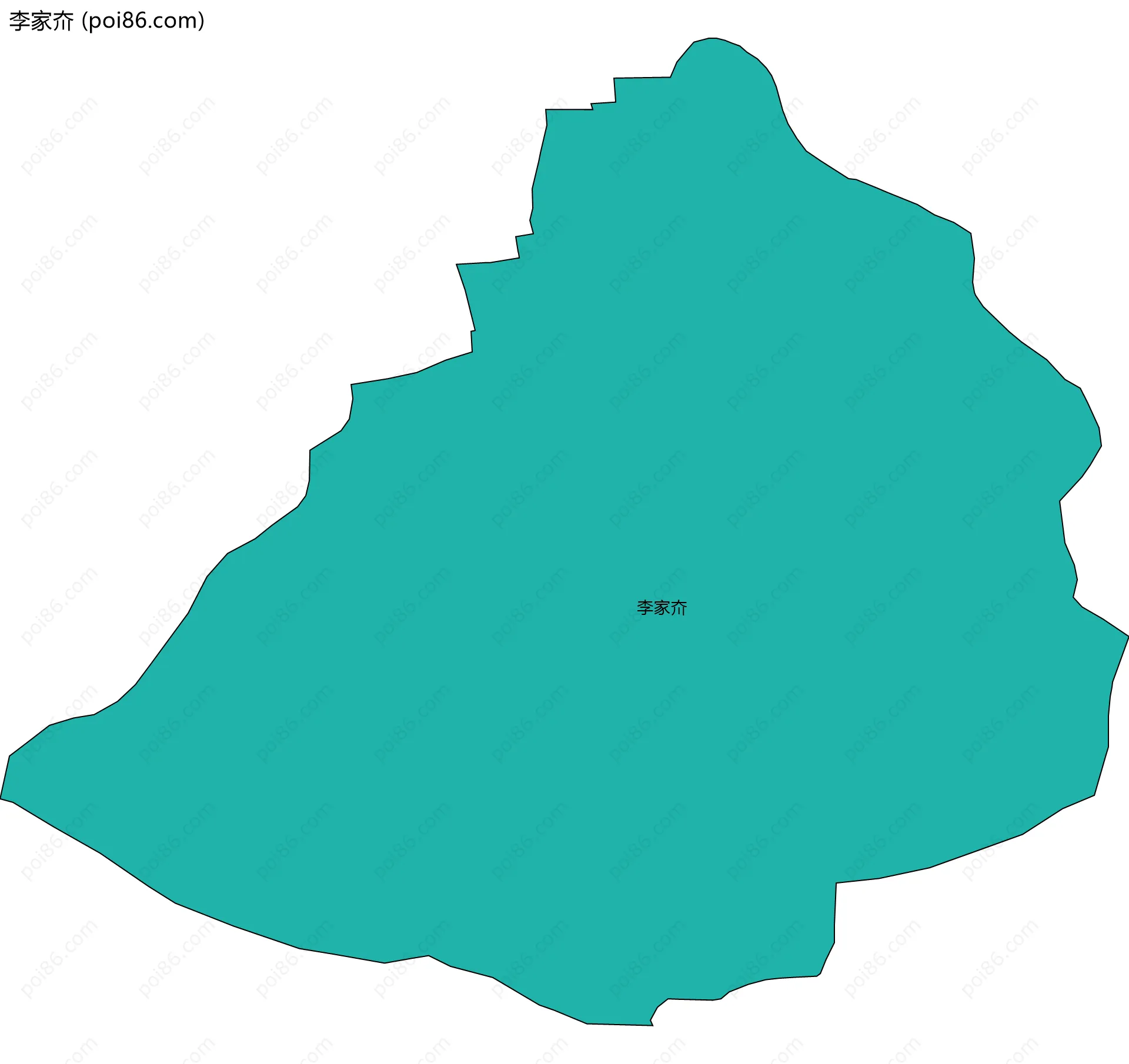 李家夼边界地图