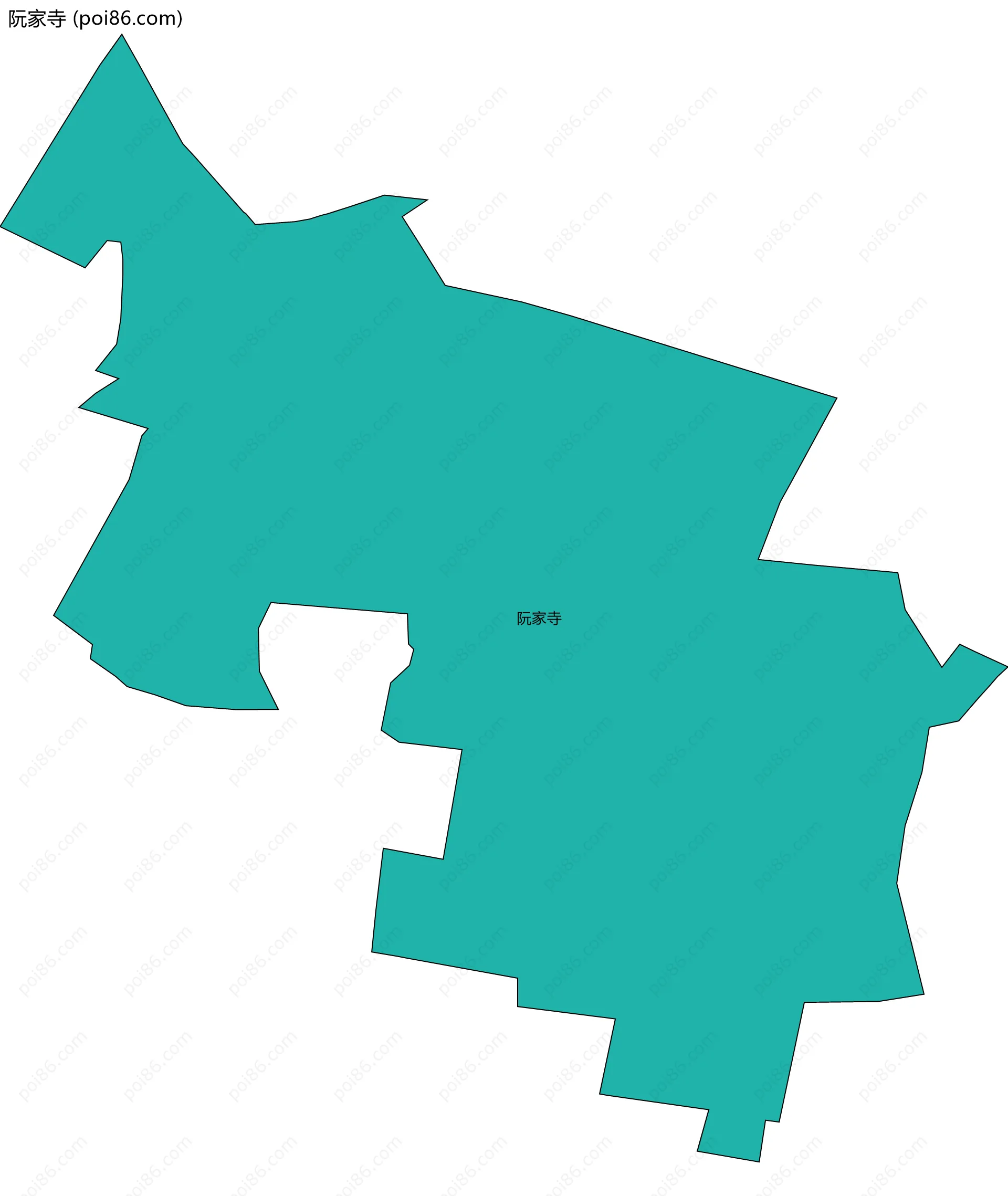 阮家寺边界地图