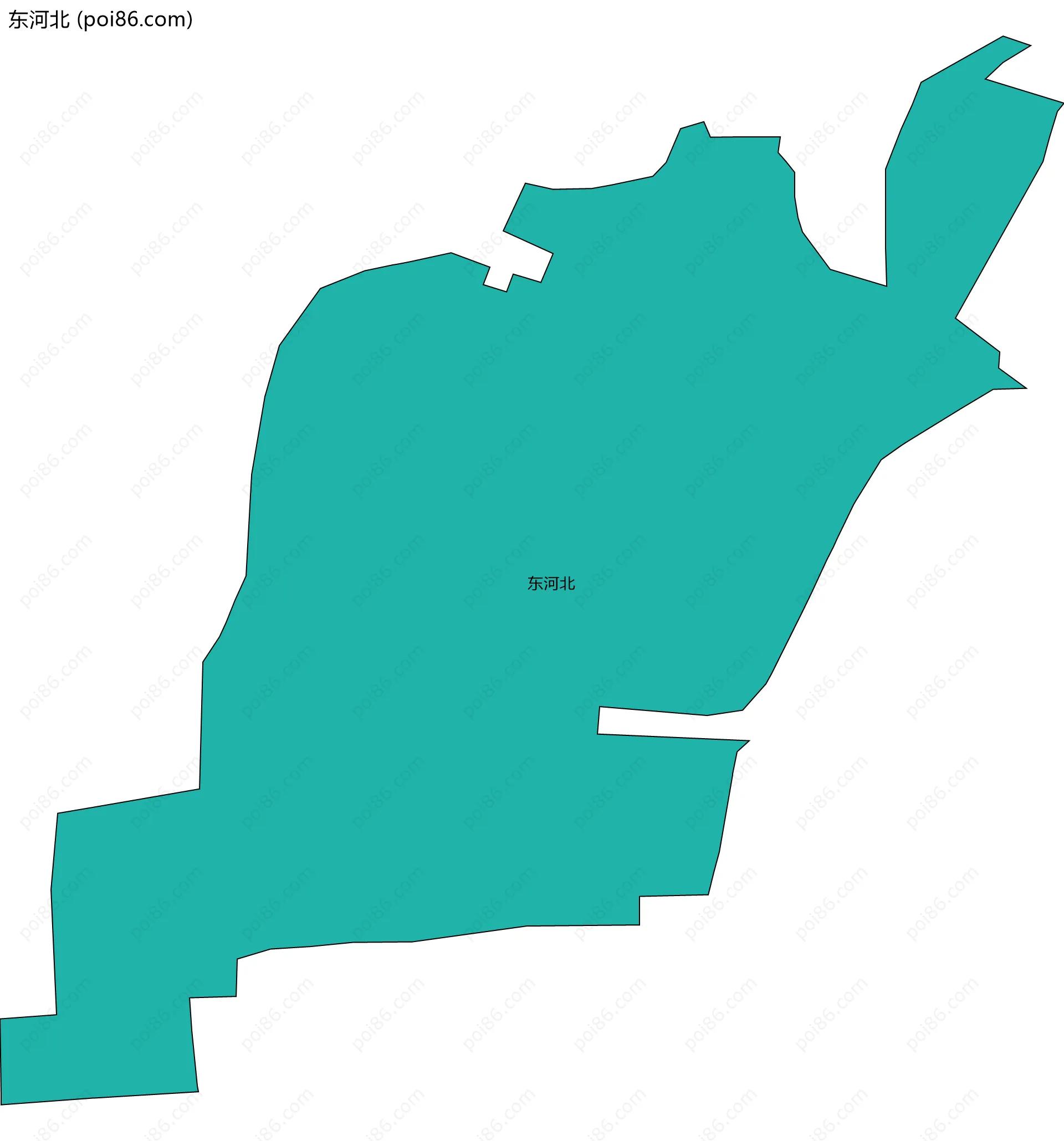 东河北边界地图