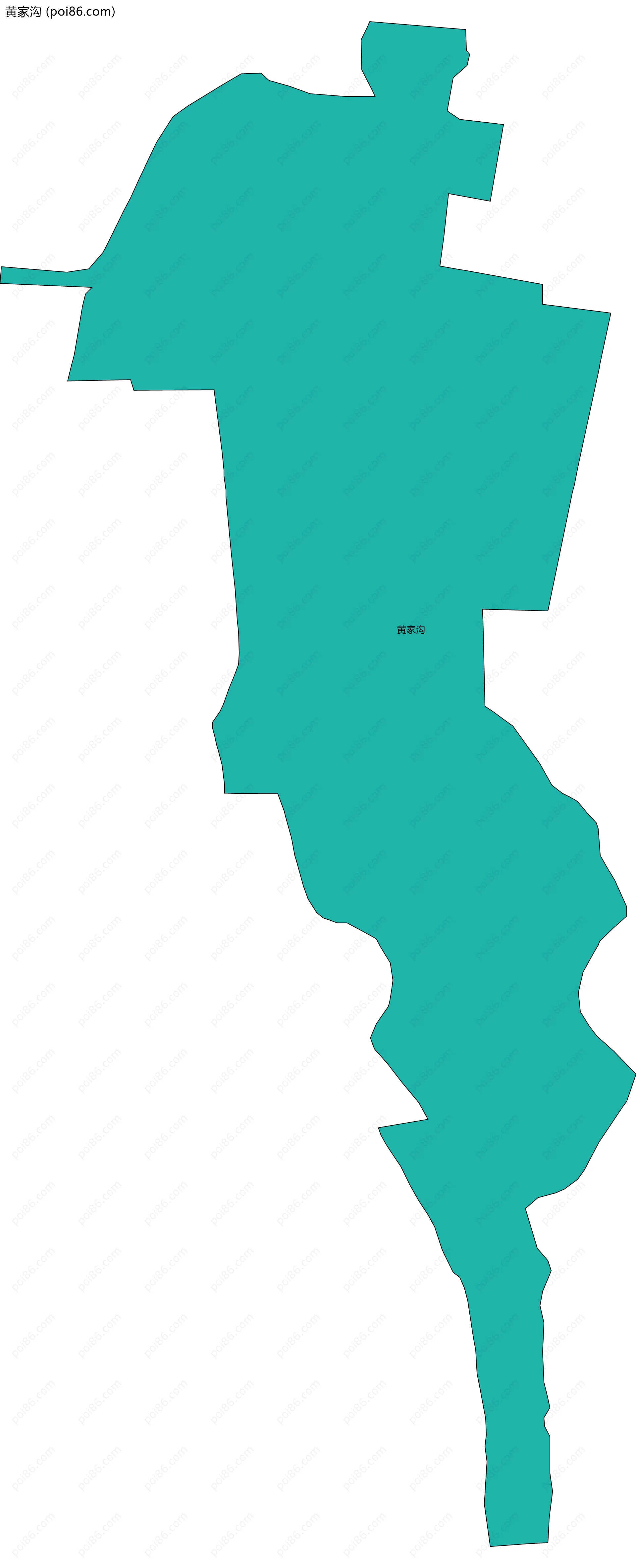 黄家沟边界地图