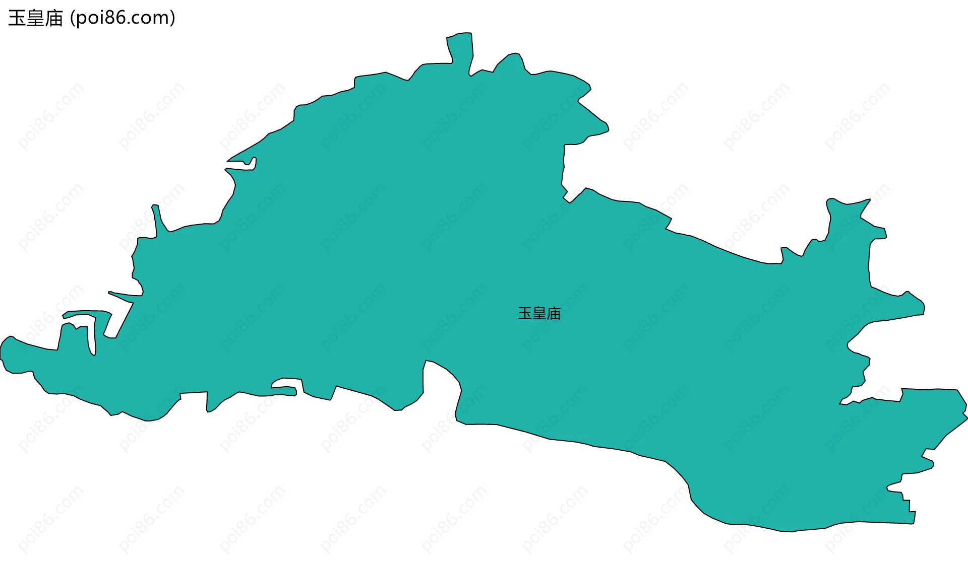 玉皇庙边界地图