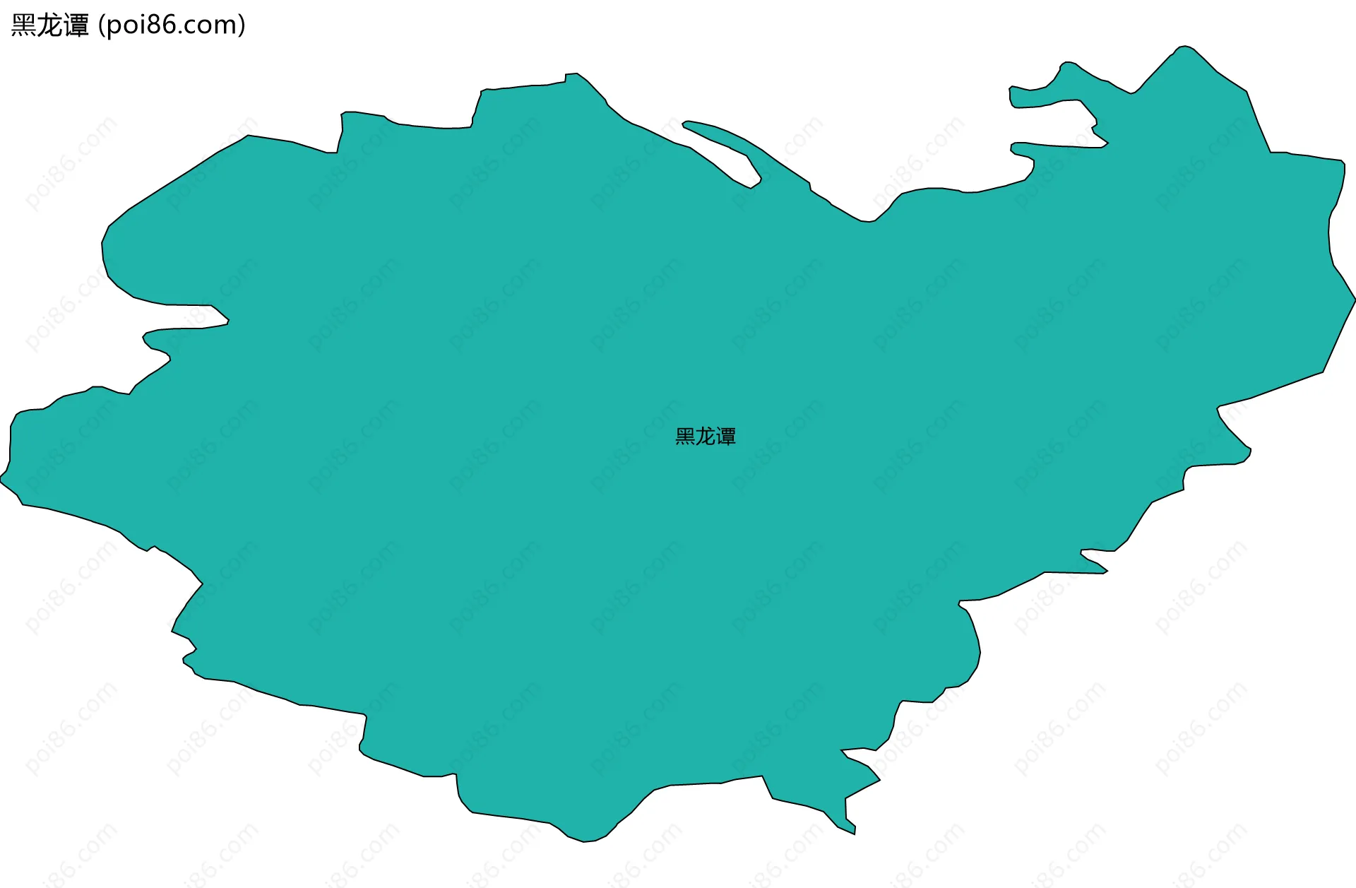 黑龙谭边界地图