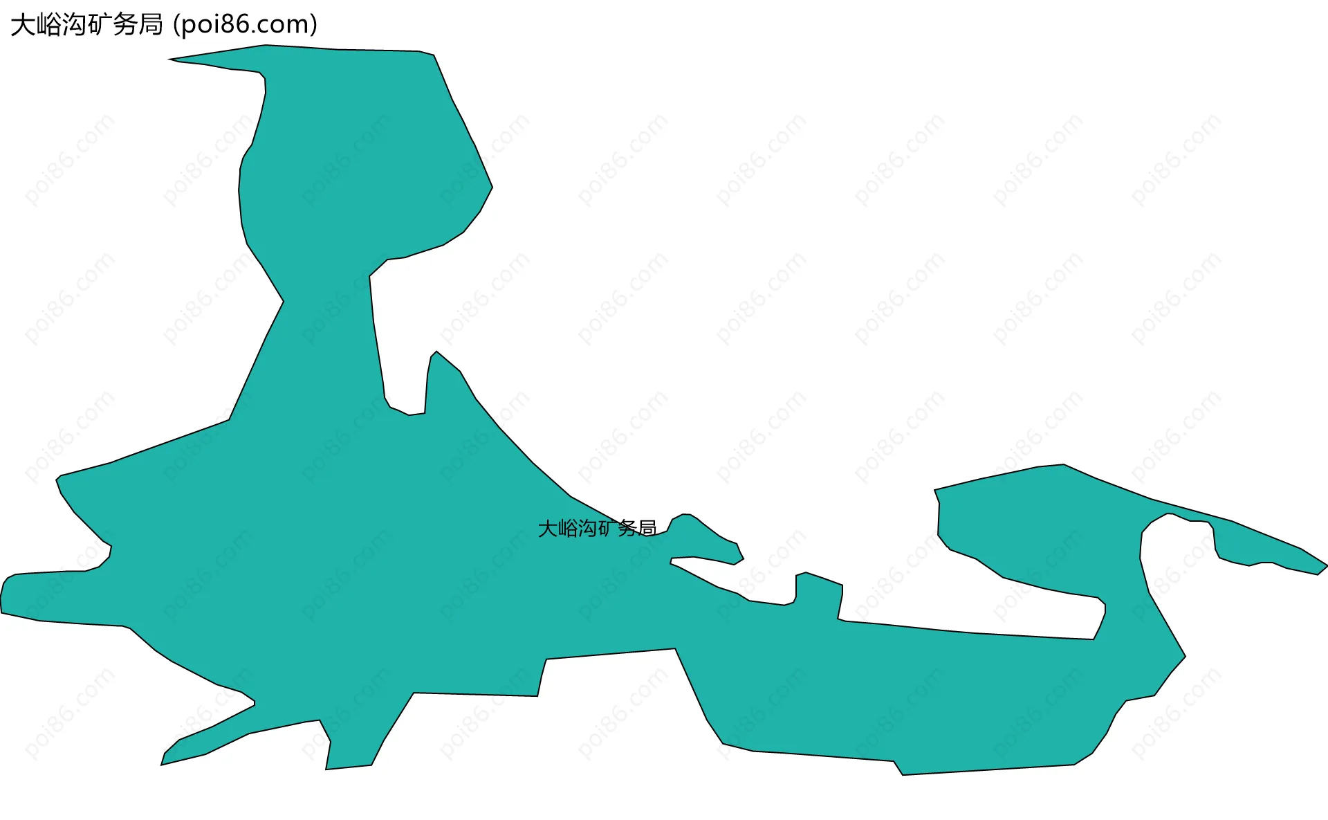 大峪沟矿务局边界地图