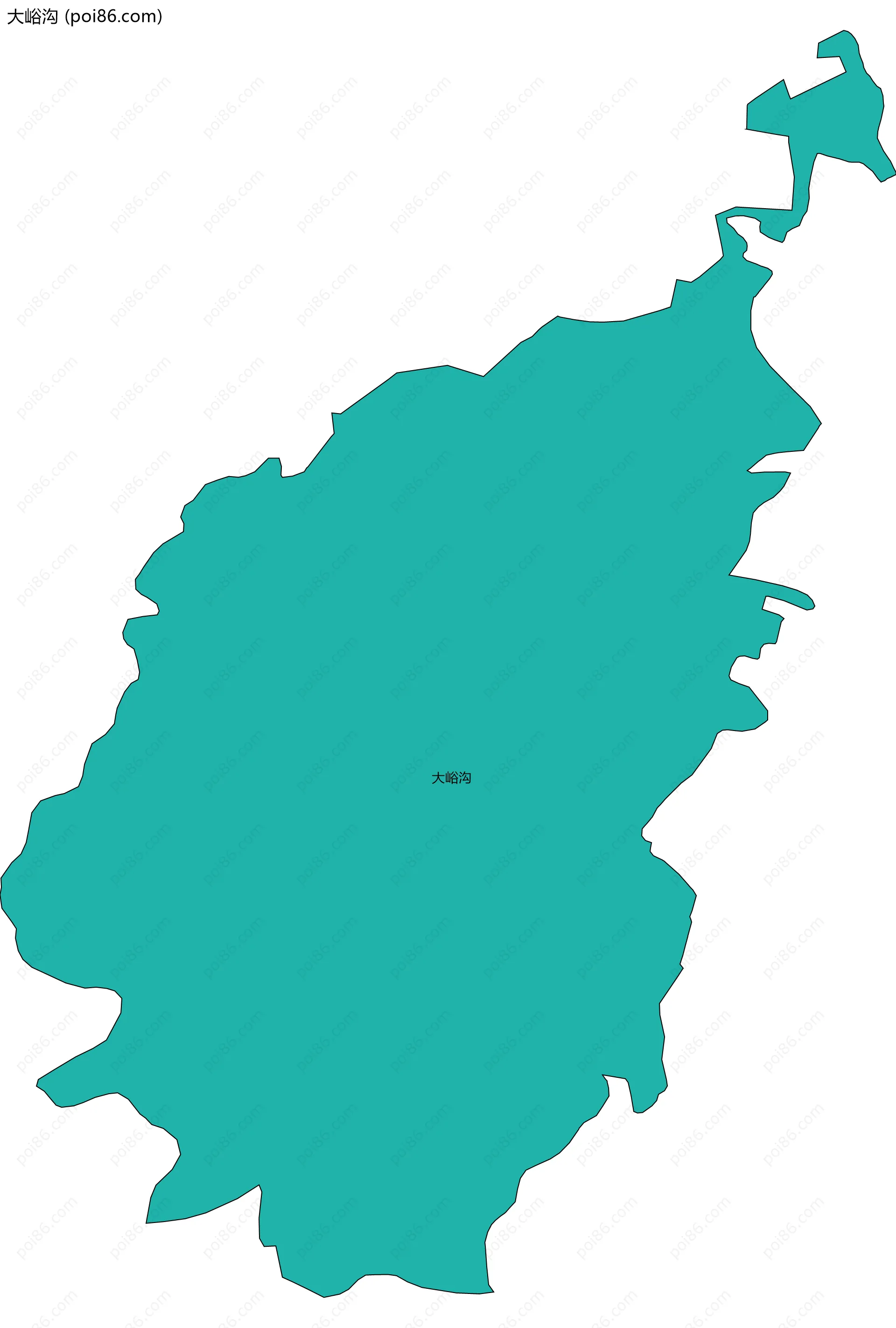 大峪沟边界地图