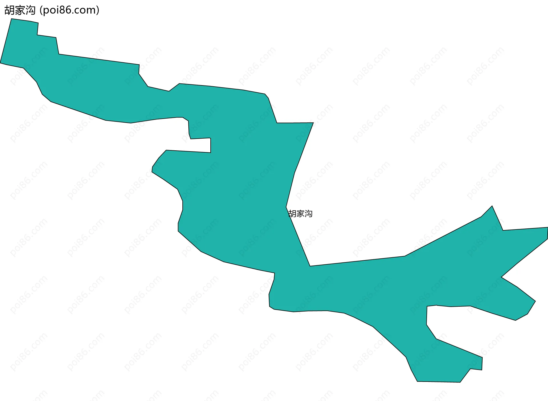 胡家沟边界地图