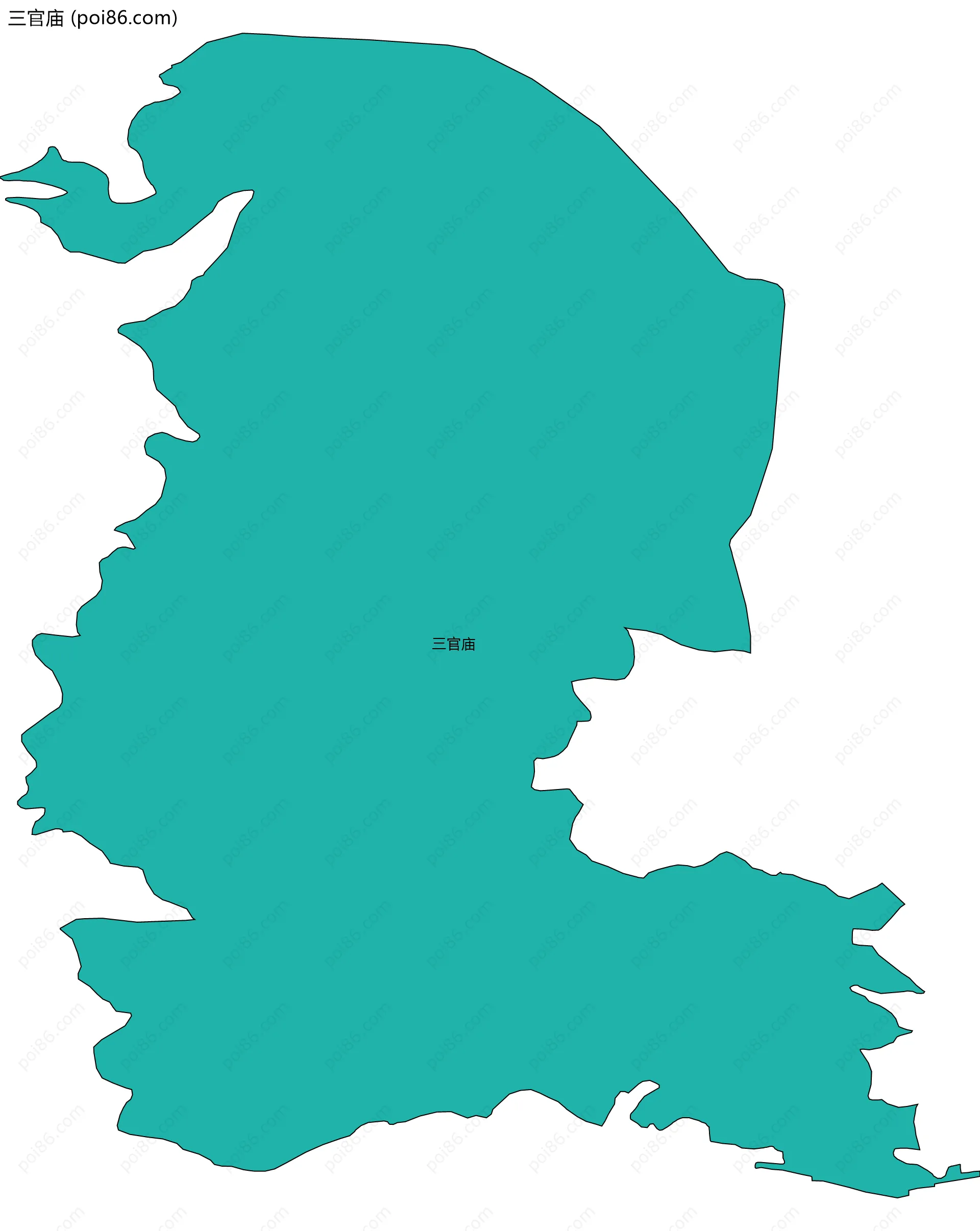 三官庙边界地图