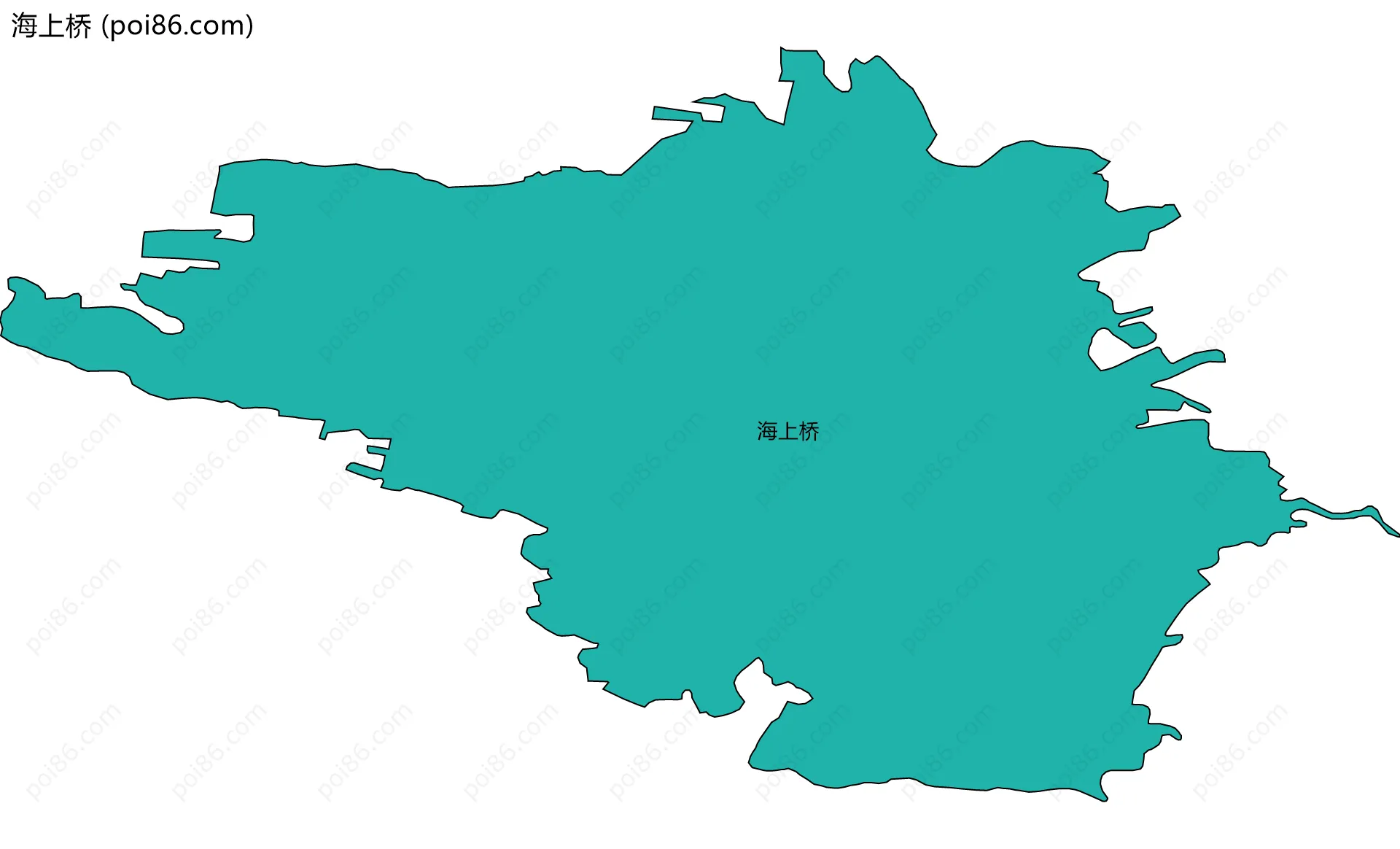 海上桥边界地图