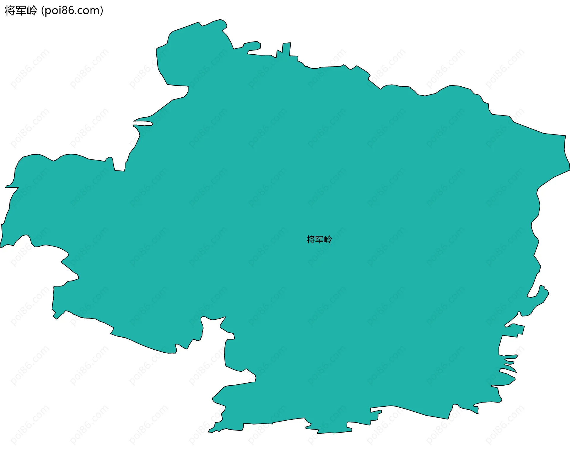 将军岭边界地图