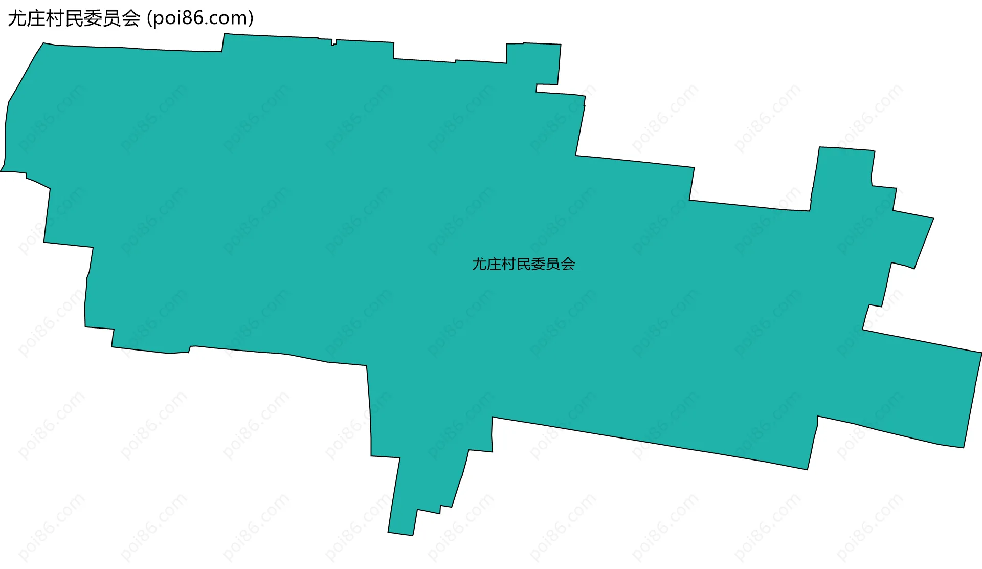 尤庄村民委员会边界地图