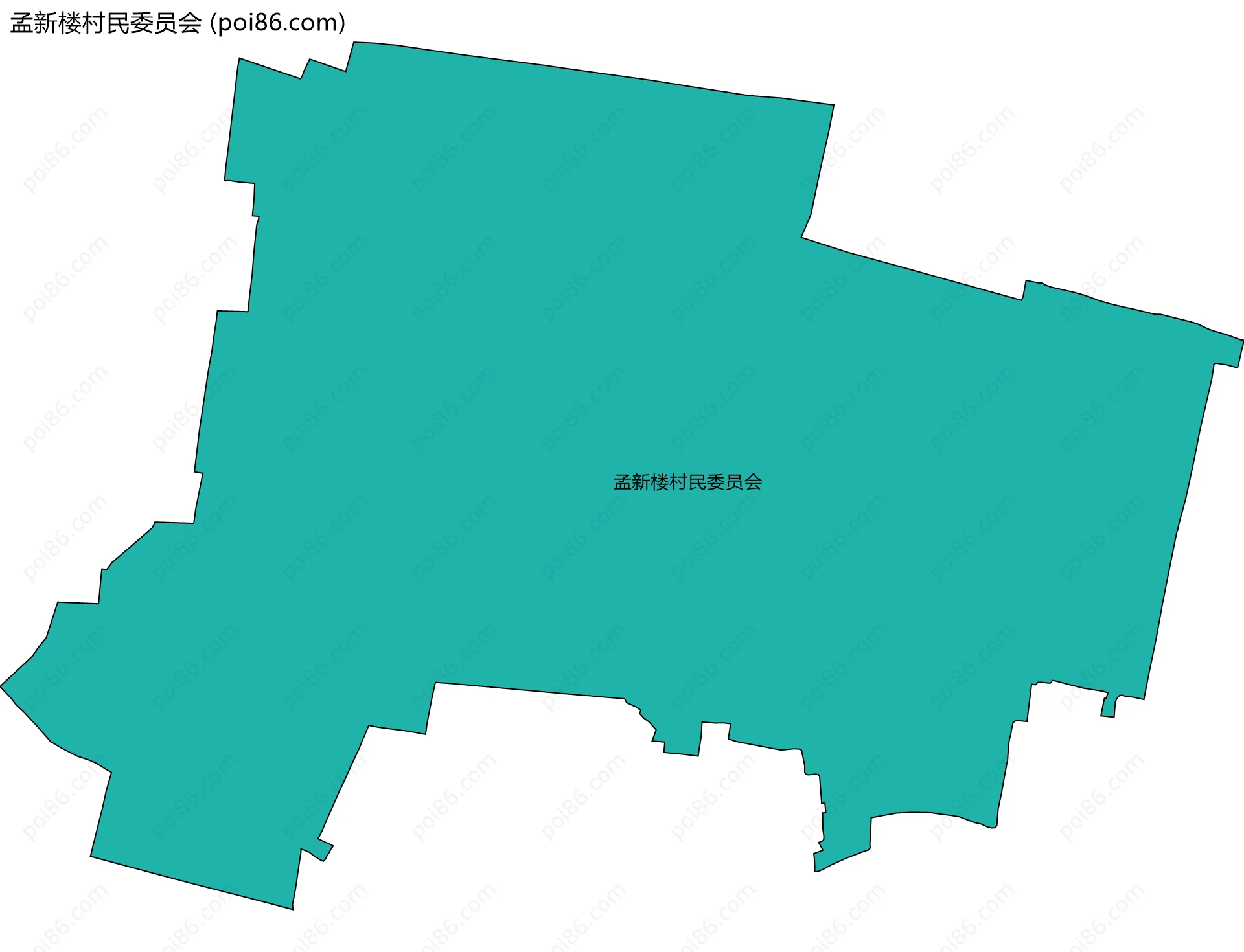 孟新楼村民委员会边界地图