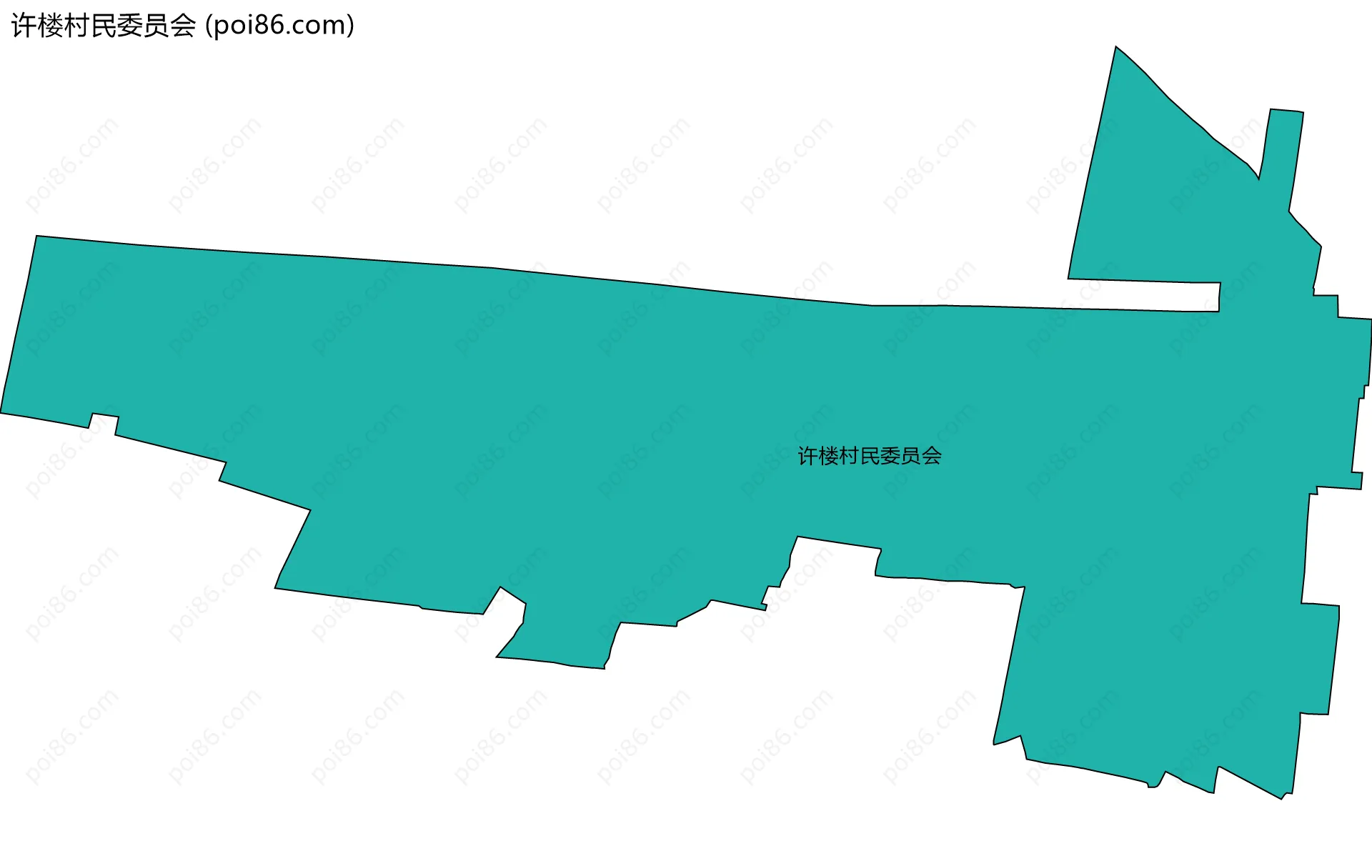 许楼村民委员会边界地图
