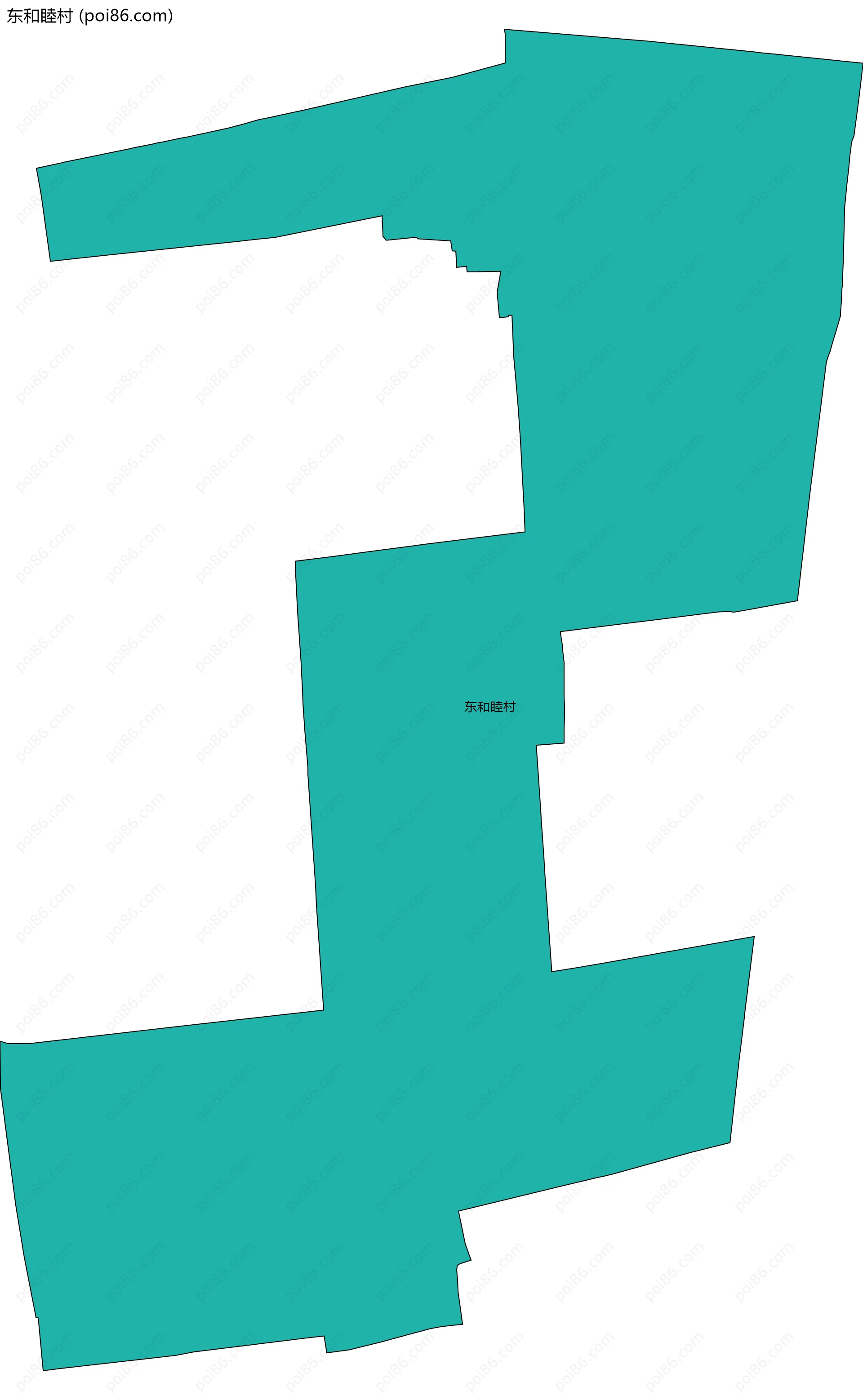 东和睦村边界地图