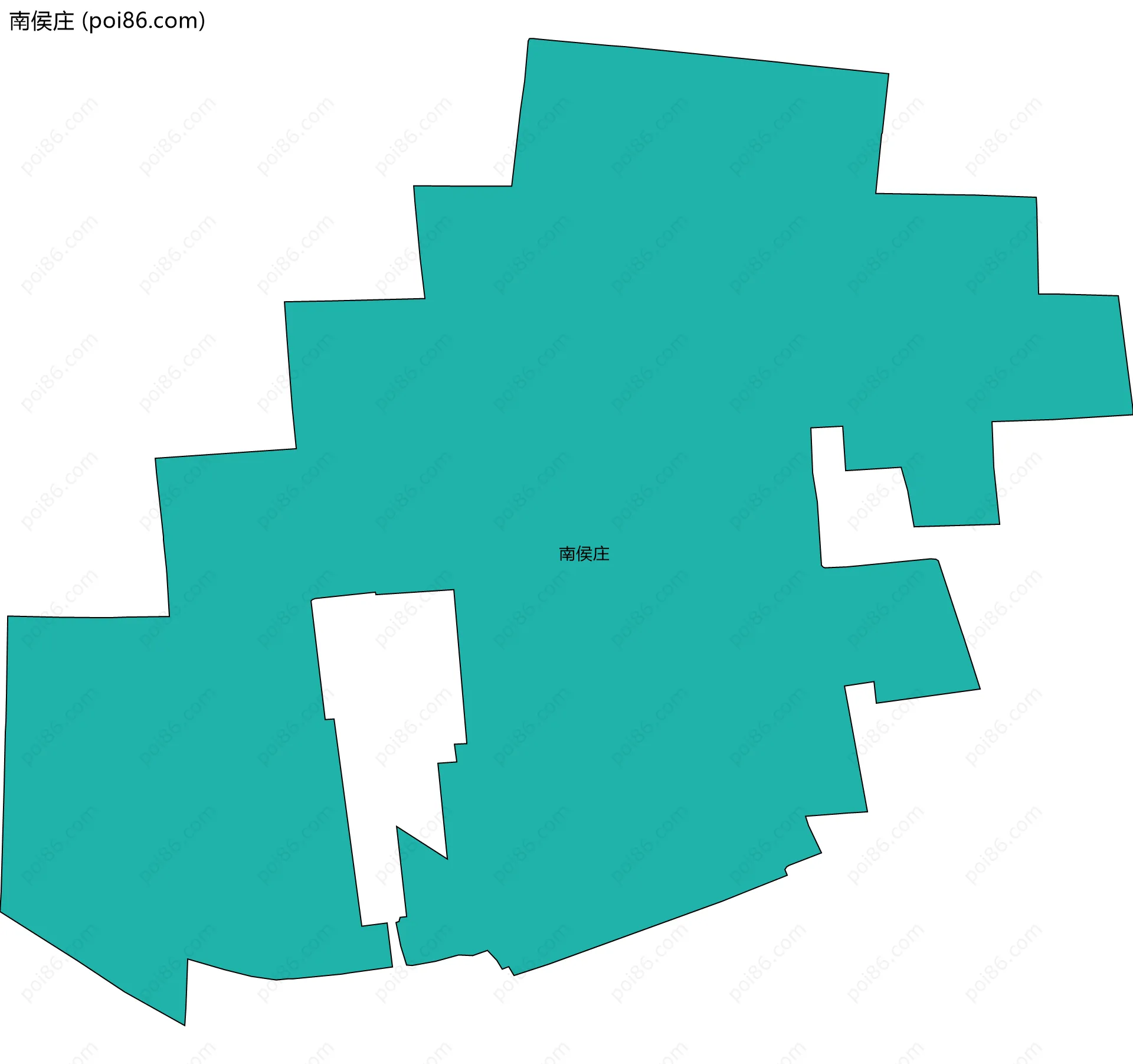 南侯庄边界地图