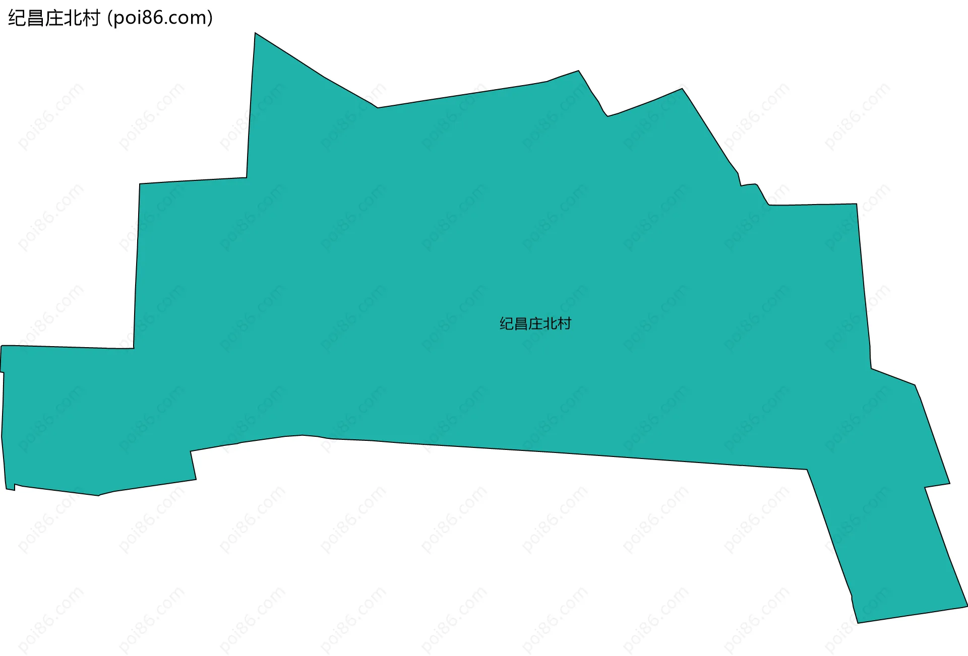 纪昌庄北村边界地图
