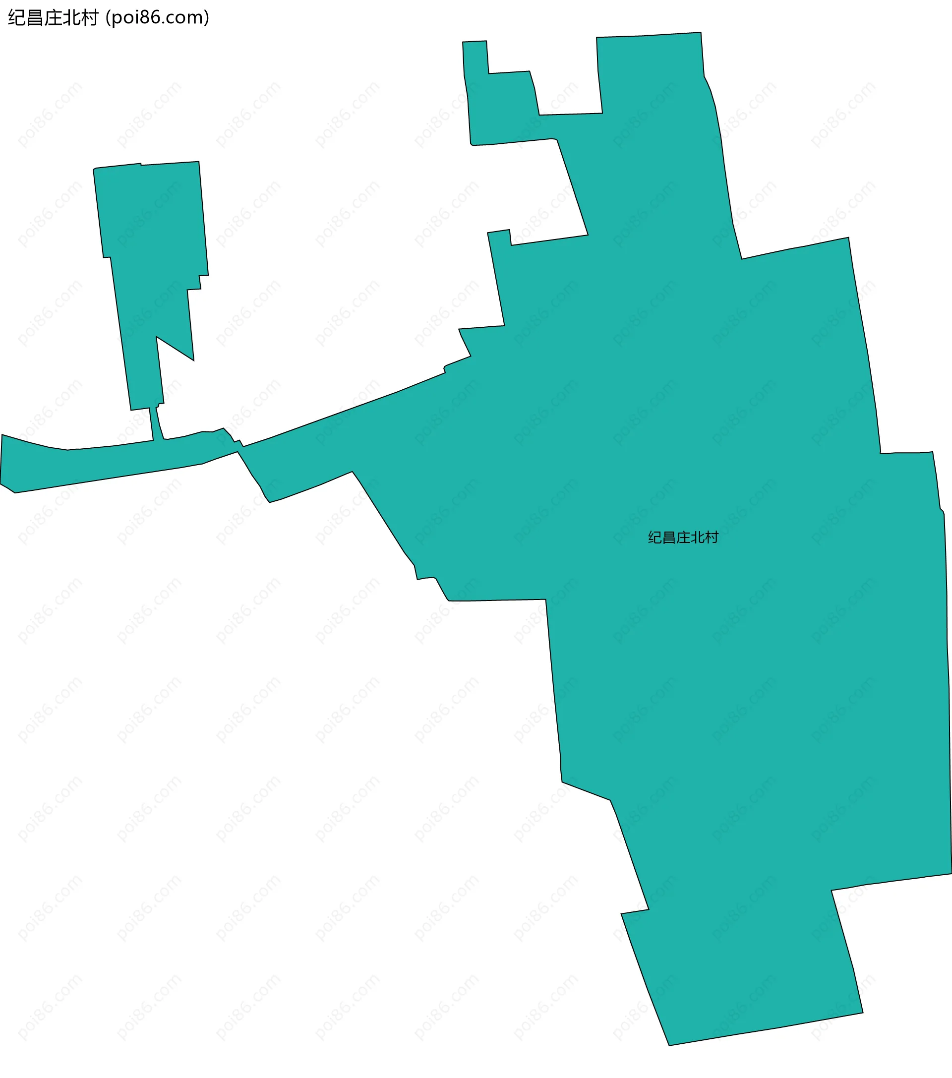 纪昌庄北村边界地图