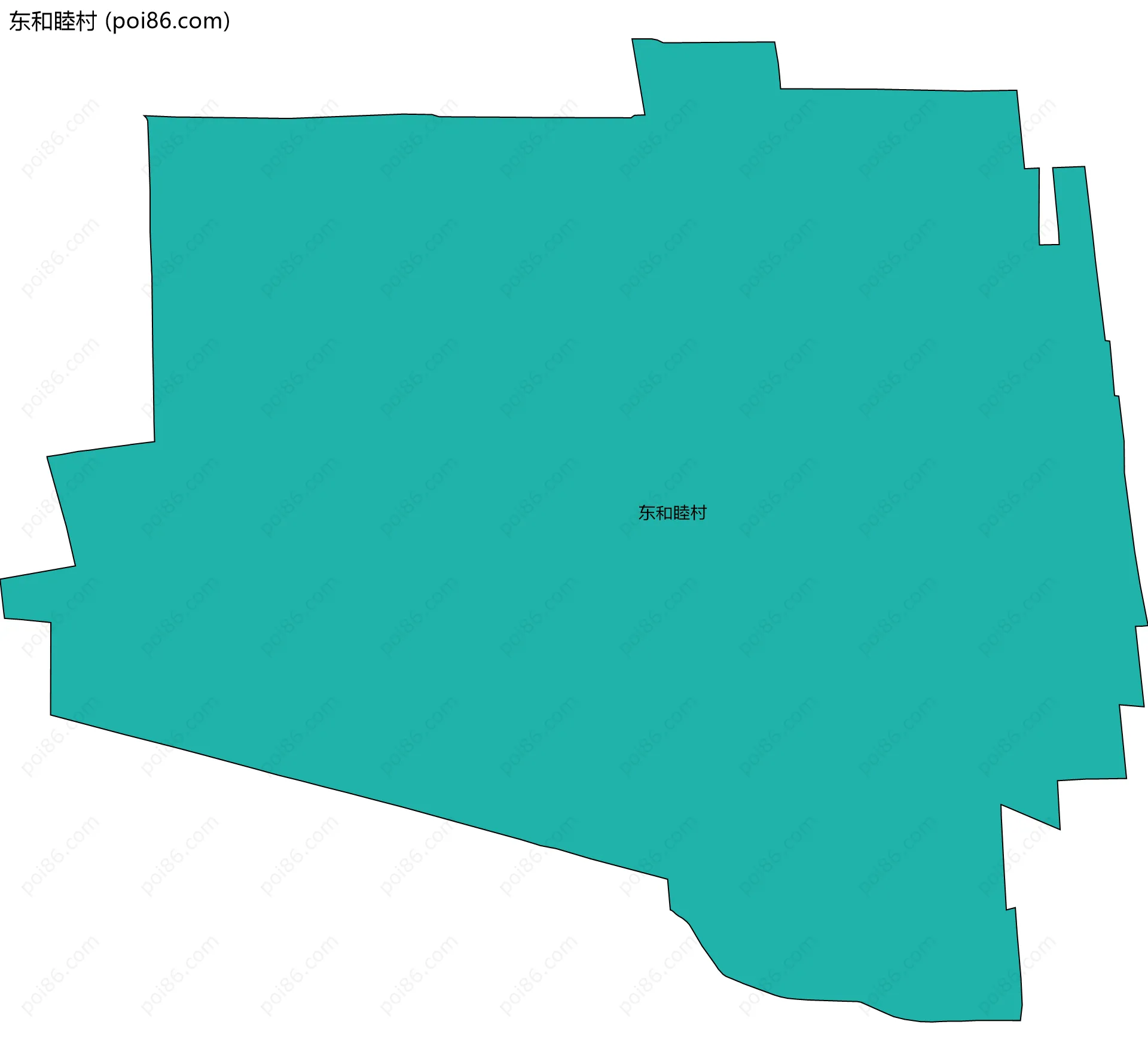东和睦村边界地图