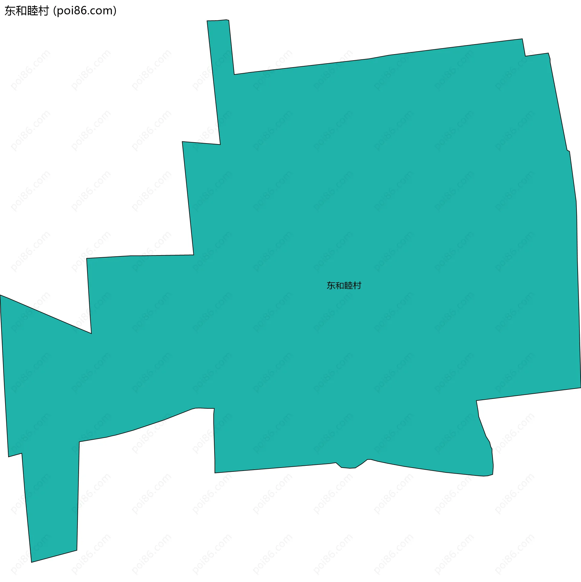 东和睦村边界地图