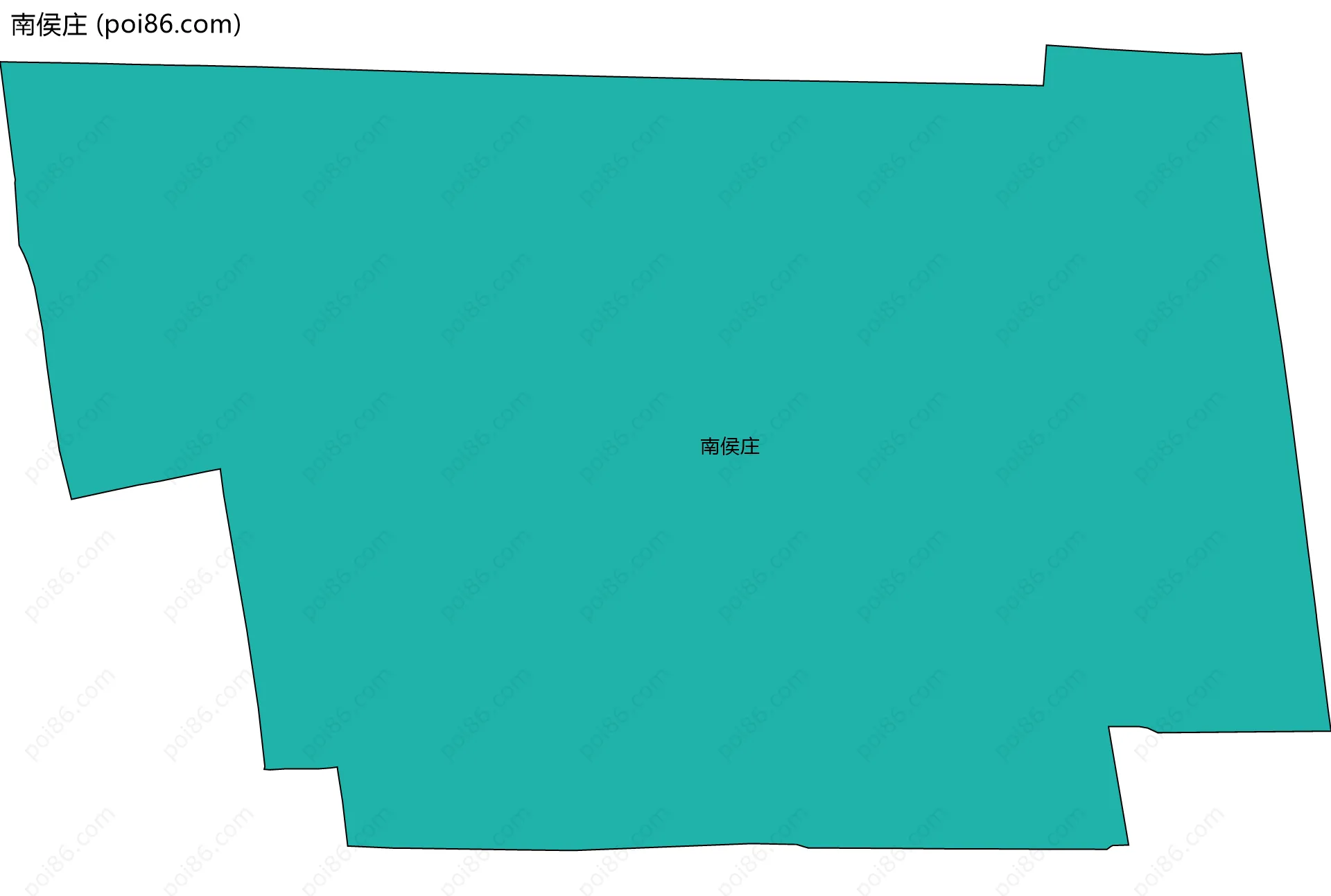南侯庄边界地图