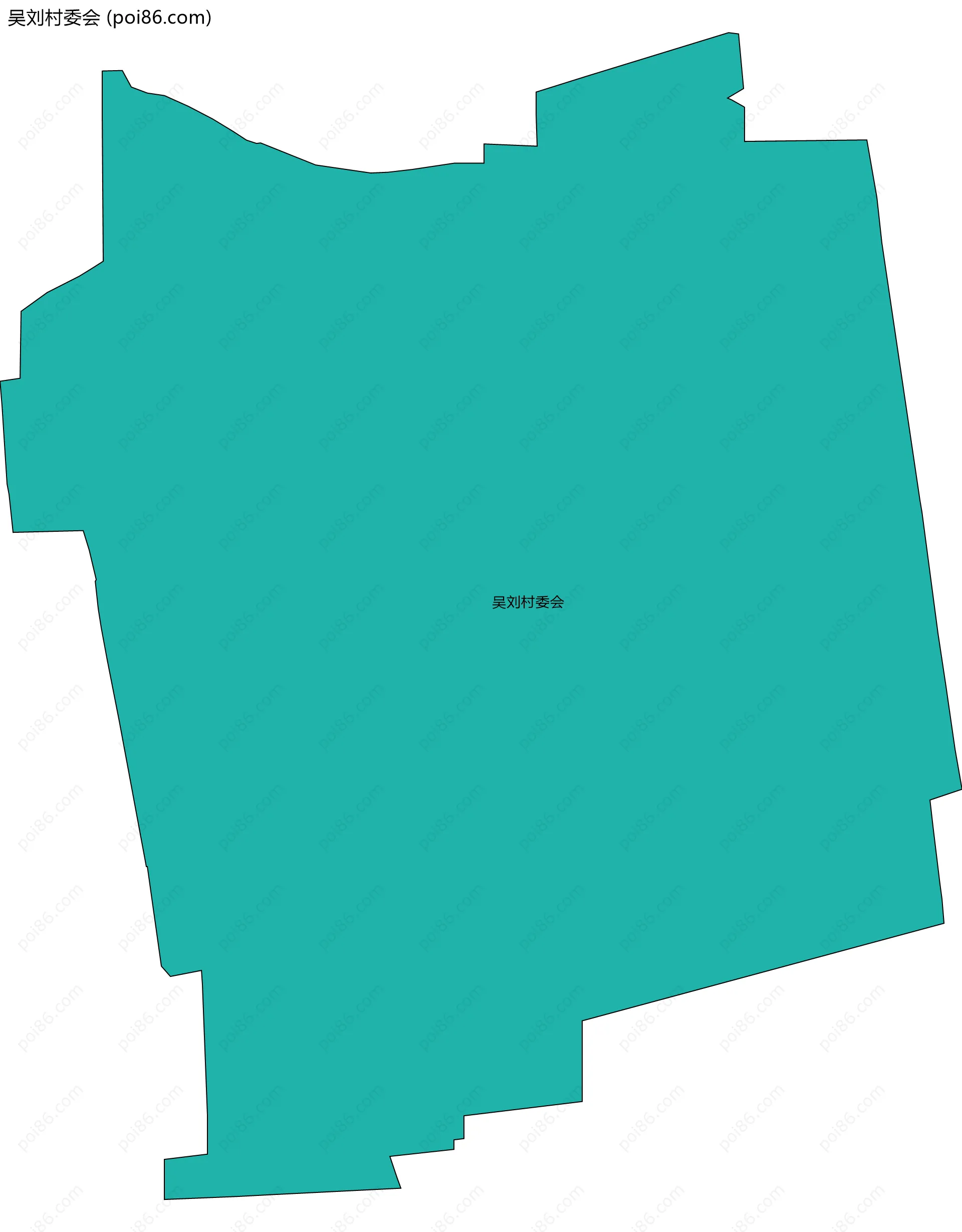 吴刘村委会边界地图