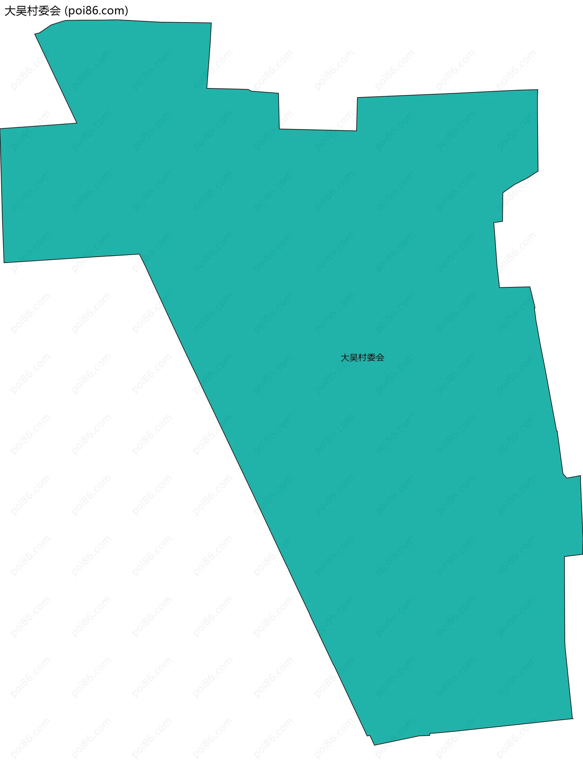 大吴村委会边界地图