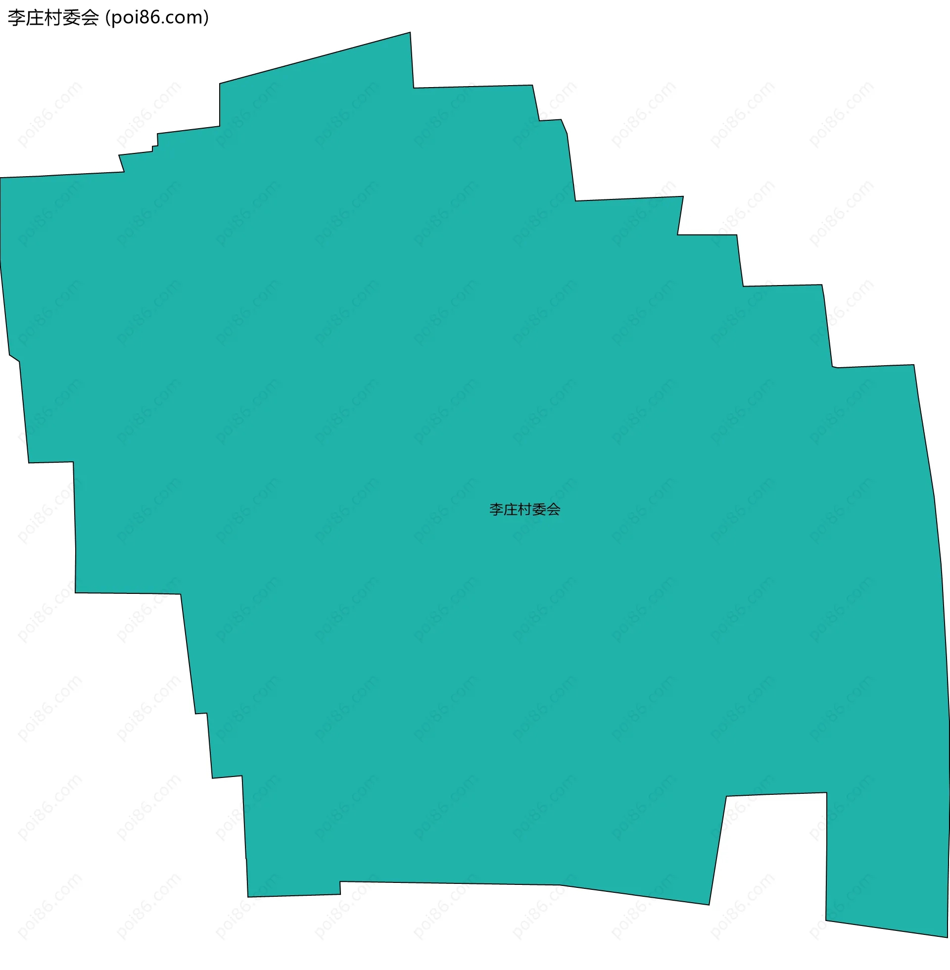 李庄村委会边界地图