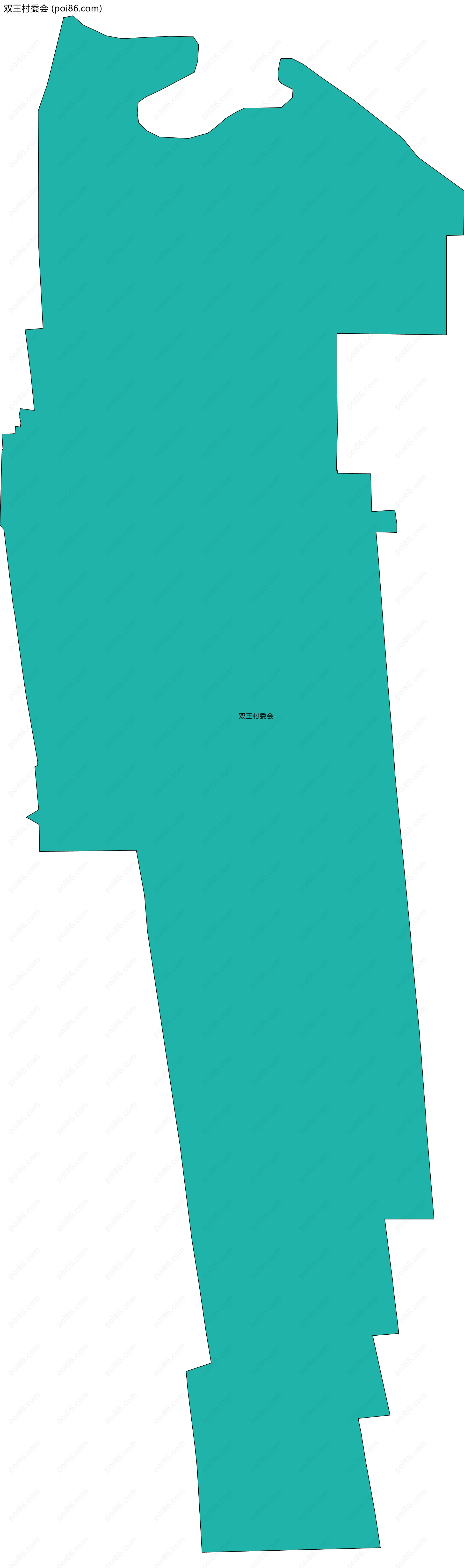 双王村委会边界地图