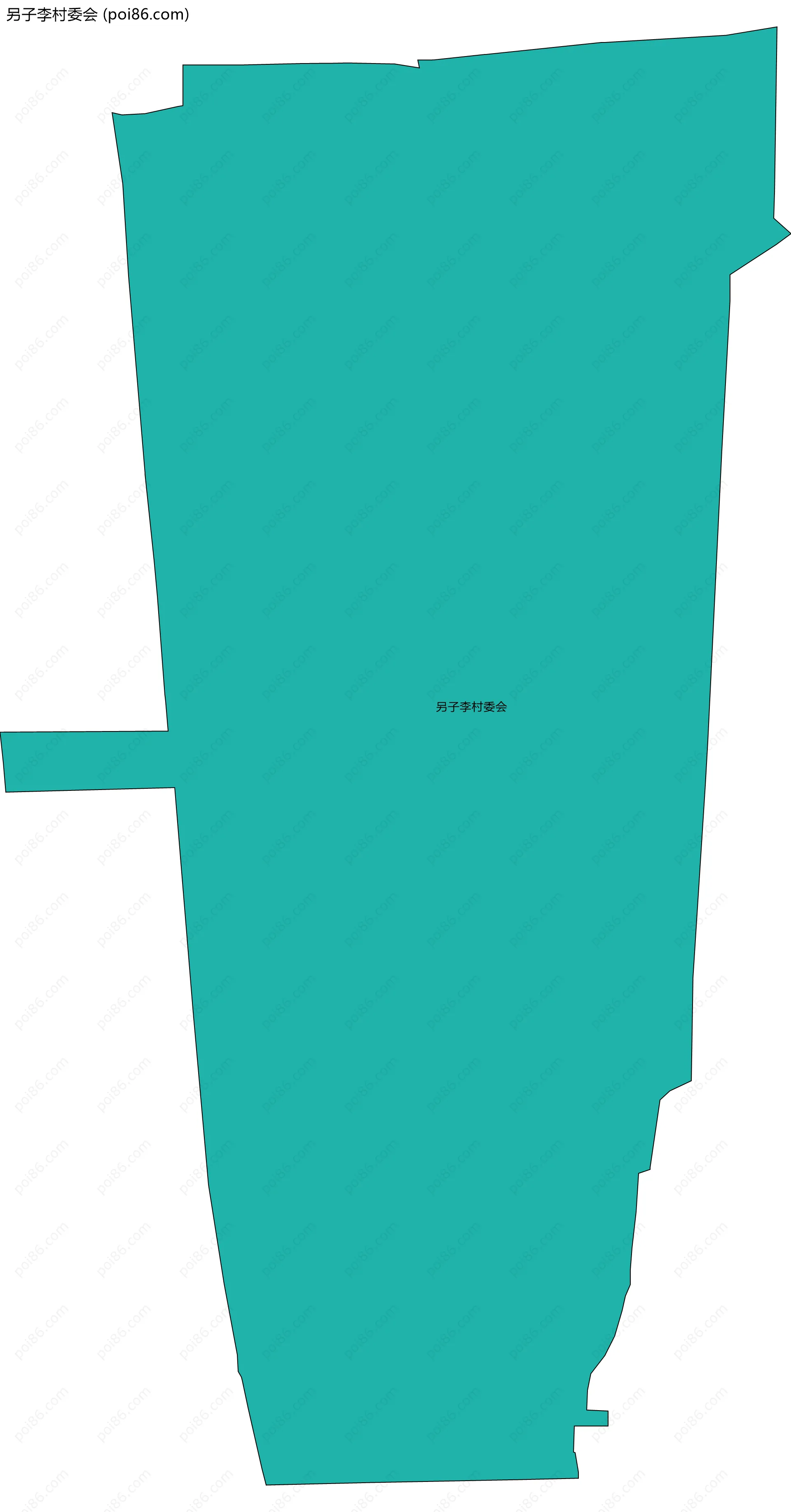 另子李村委会边界地图