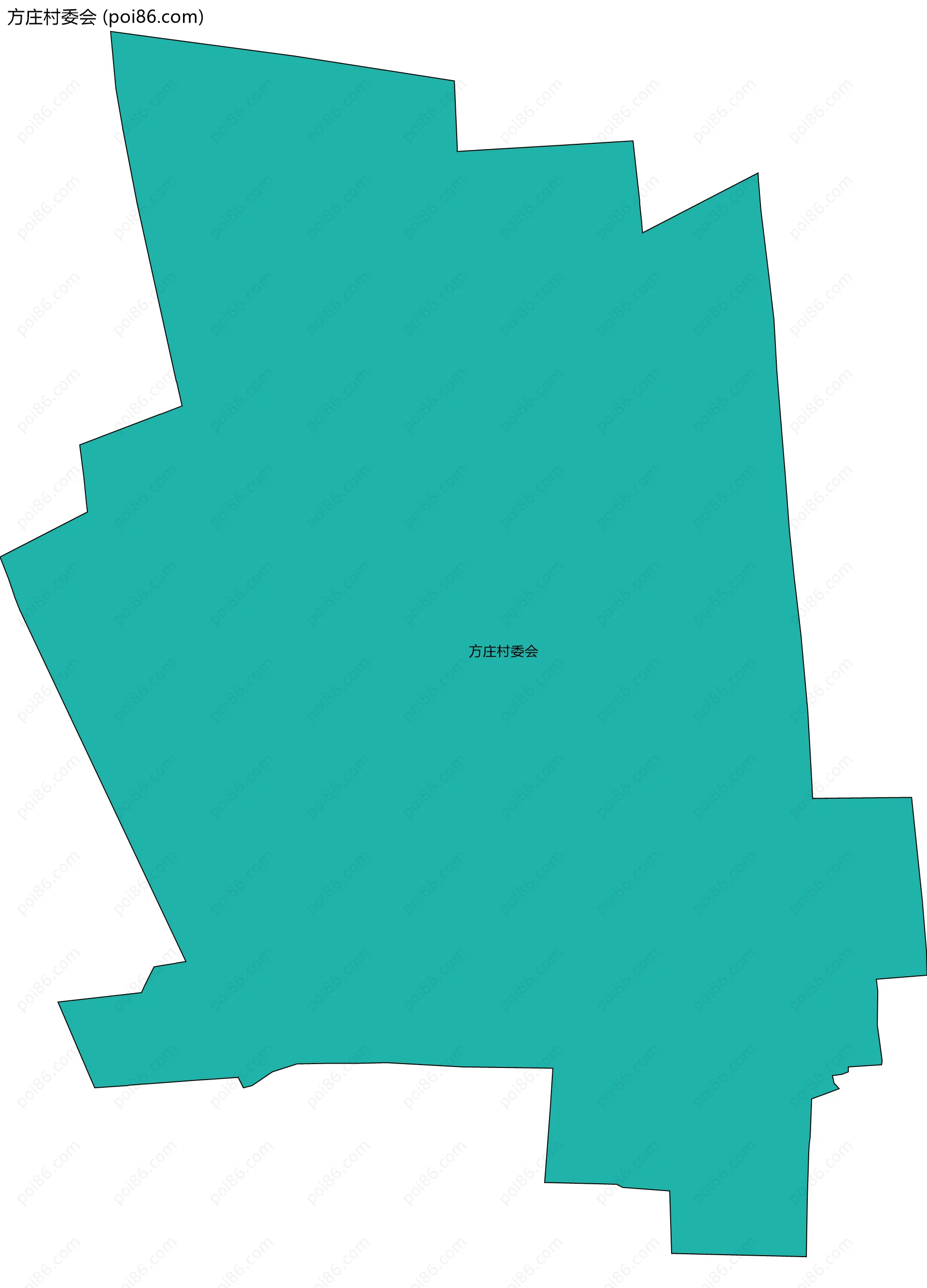 方庄村委会边界地图