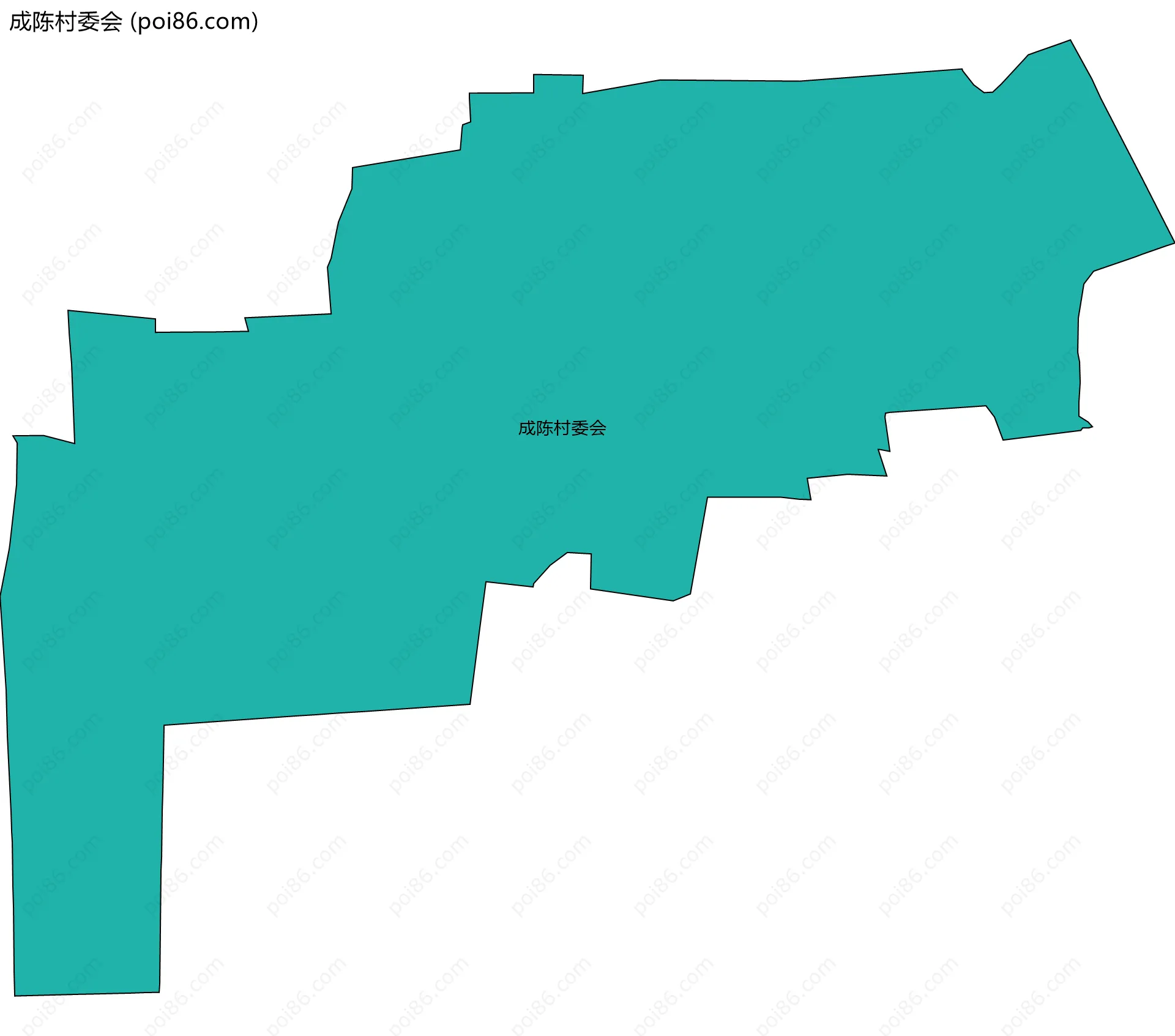 成陈村委会边界地图