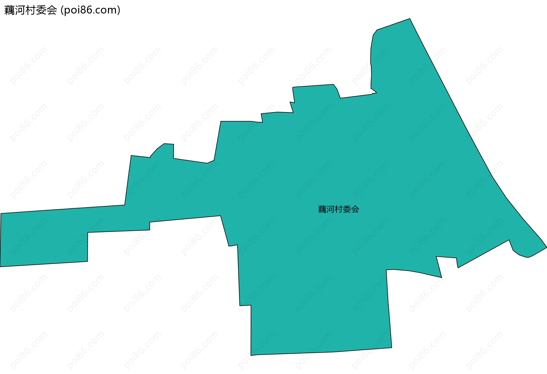 藕河村委会边界地图