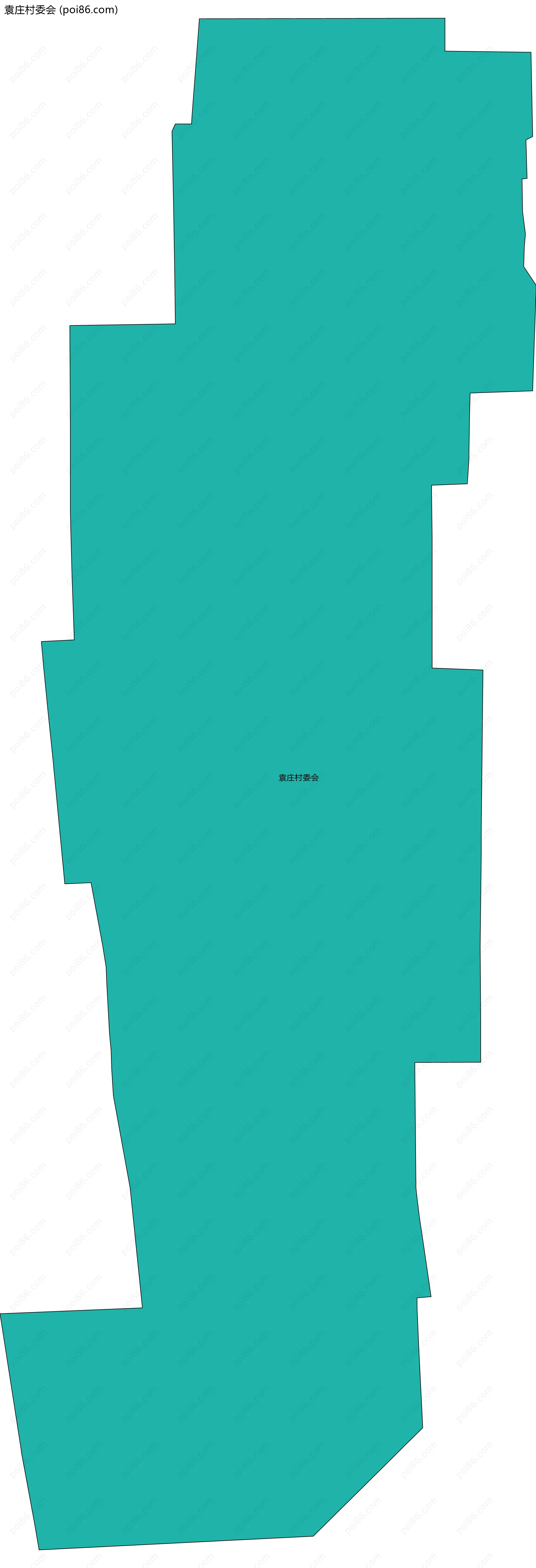 袁庄村委会边界地图