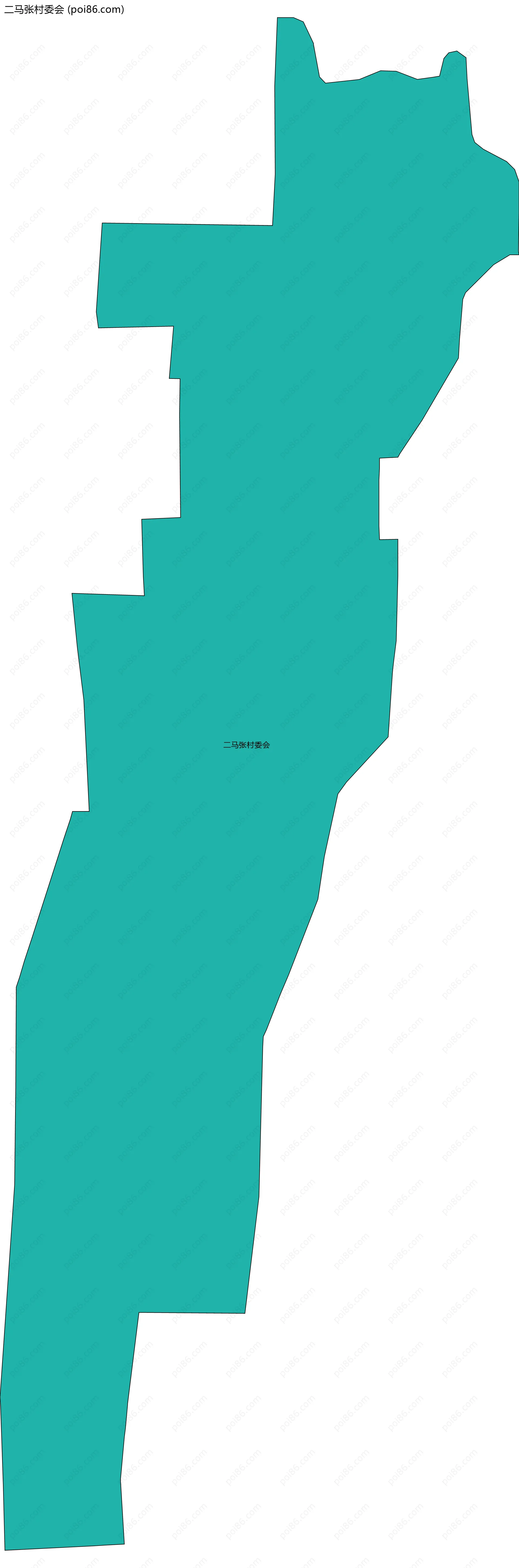 二马张村委会边界地图