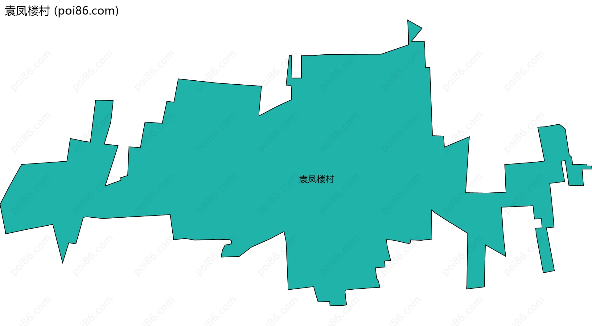 袁凤楼村边界地图
