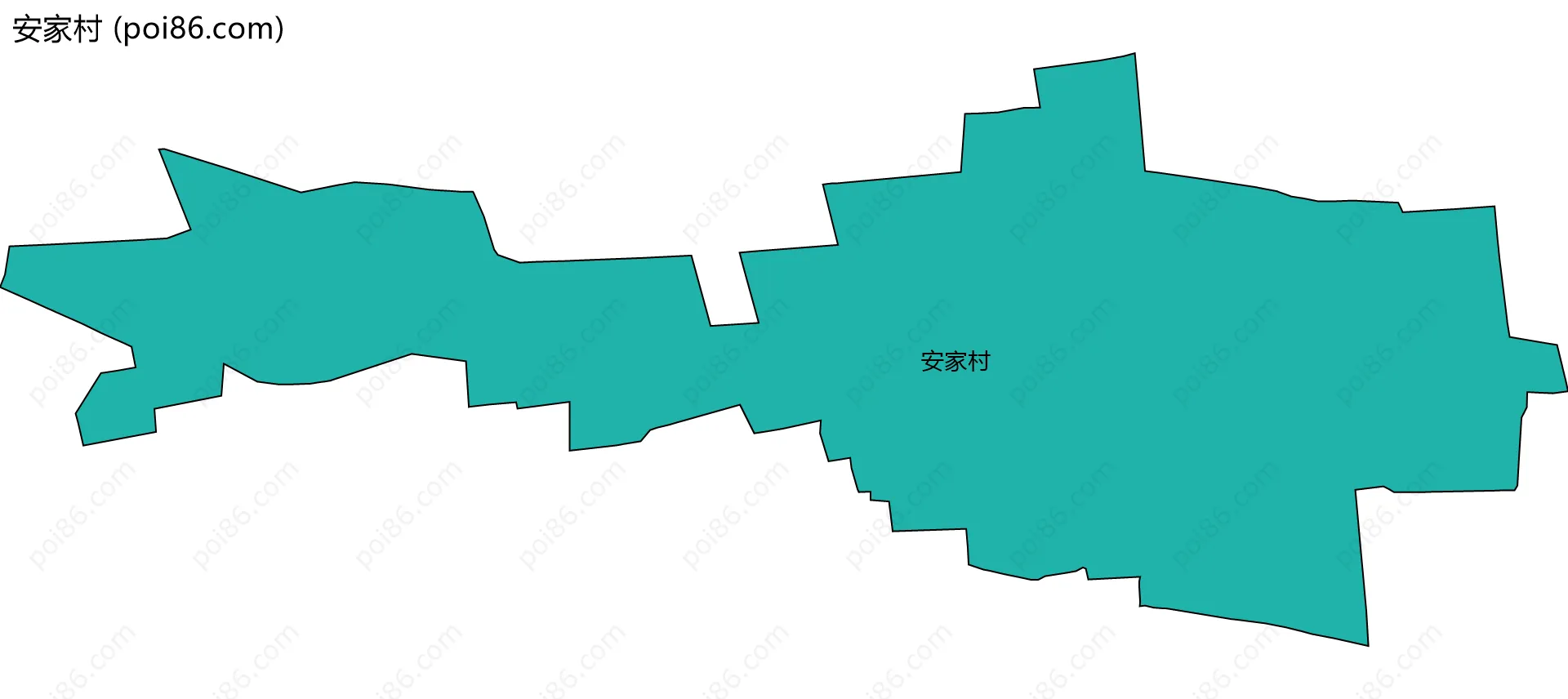 安家村边界地图