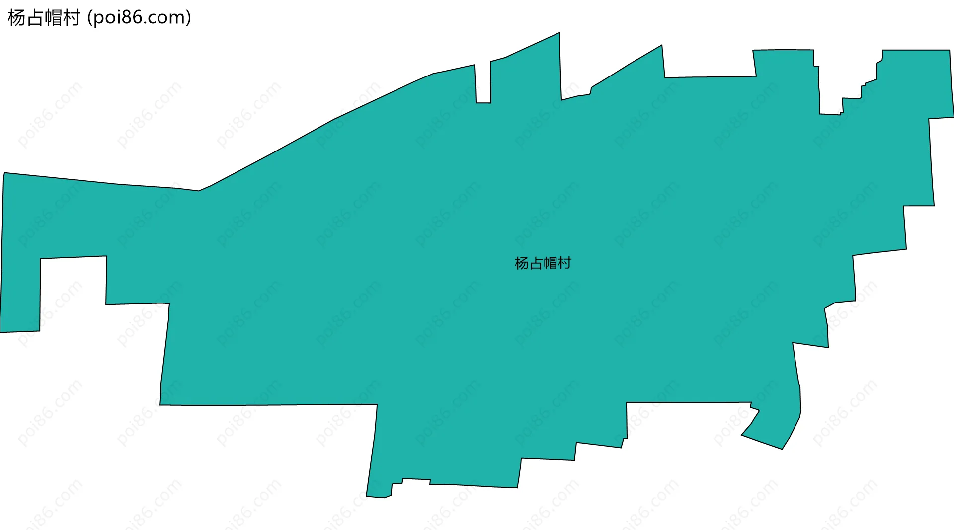 杨占帽村边界地图