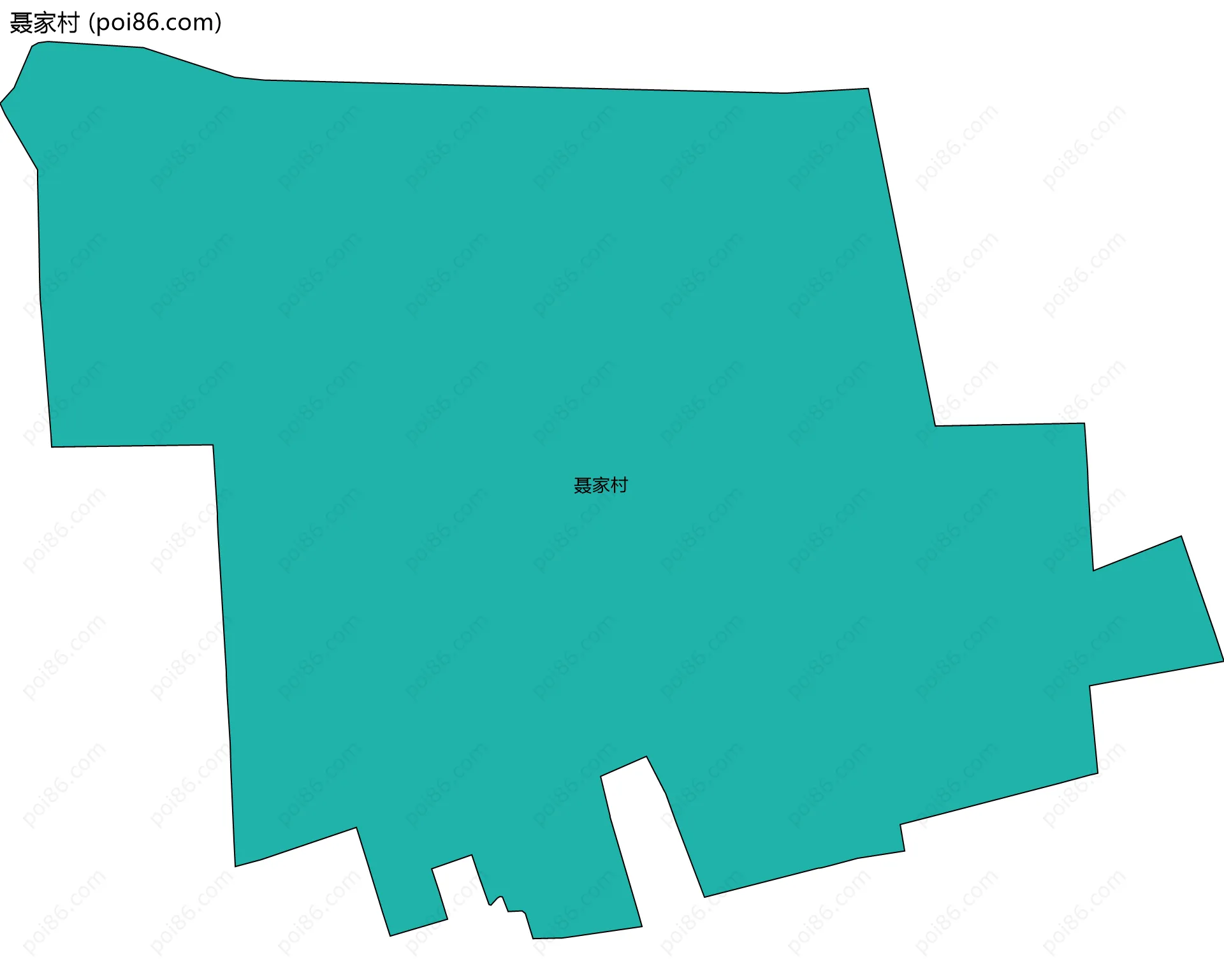 聂家村边界地图