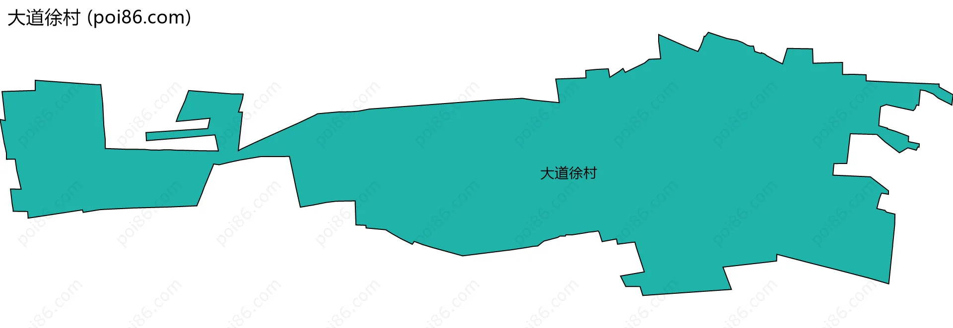 大道徐村边界地图