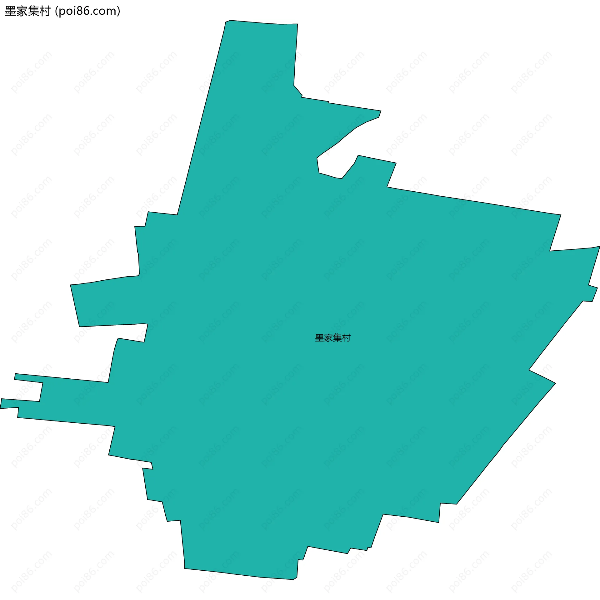 墨家集村边界地图